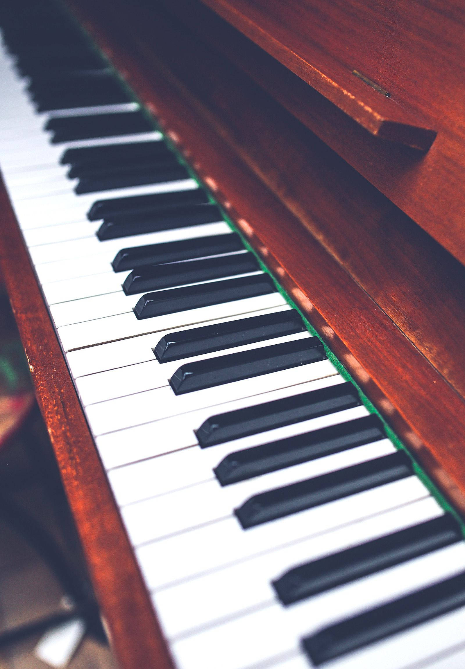 Bàn phím Piano Vỏ Gỗ Hình nền