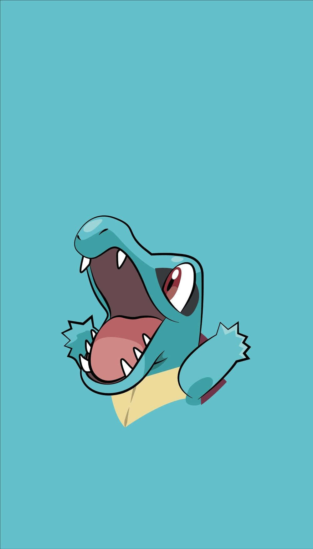 Bán Thân Sống Động Của Totodile Rực Rỡ Hình nền