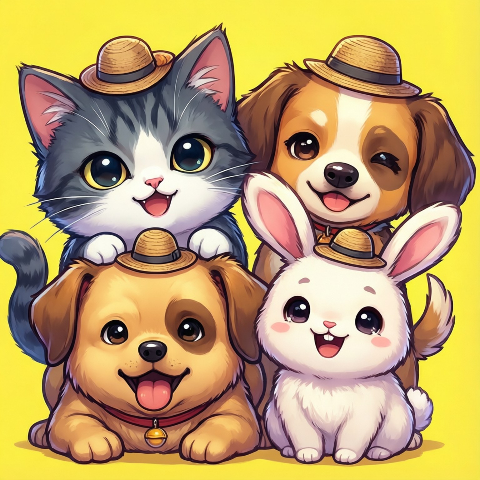 Bạn Thú Chibi Hình nền
