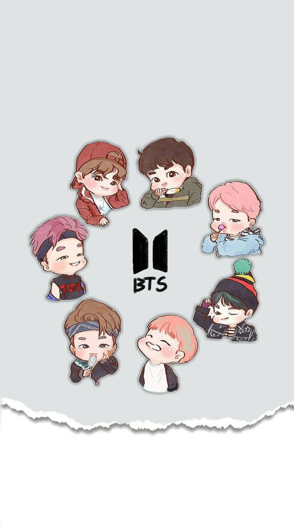 Bản vẽ BTS B21 Logo Dễ thương Hình nền