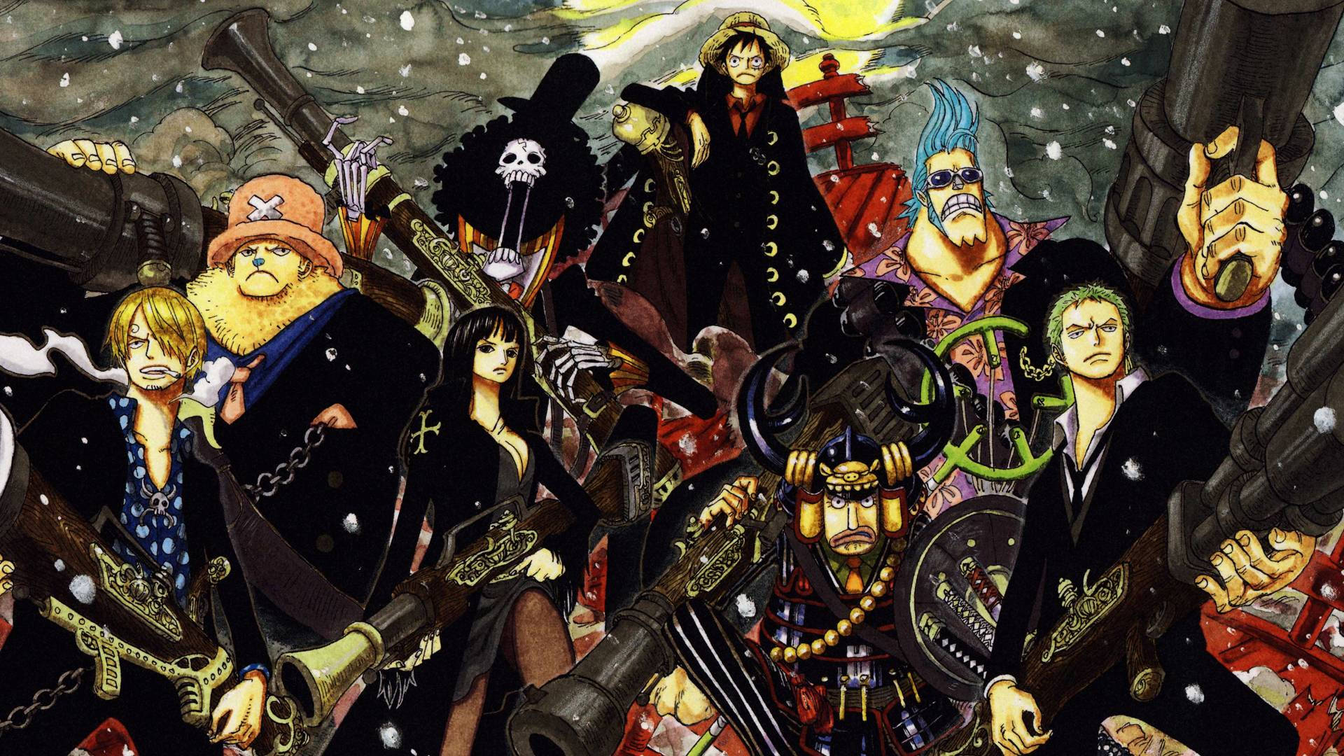 Băng Hải Tặc Mũ Rơm Huyền Thoại Của One Piece Hình nền