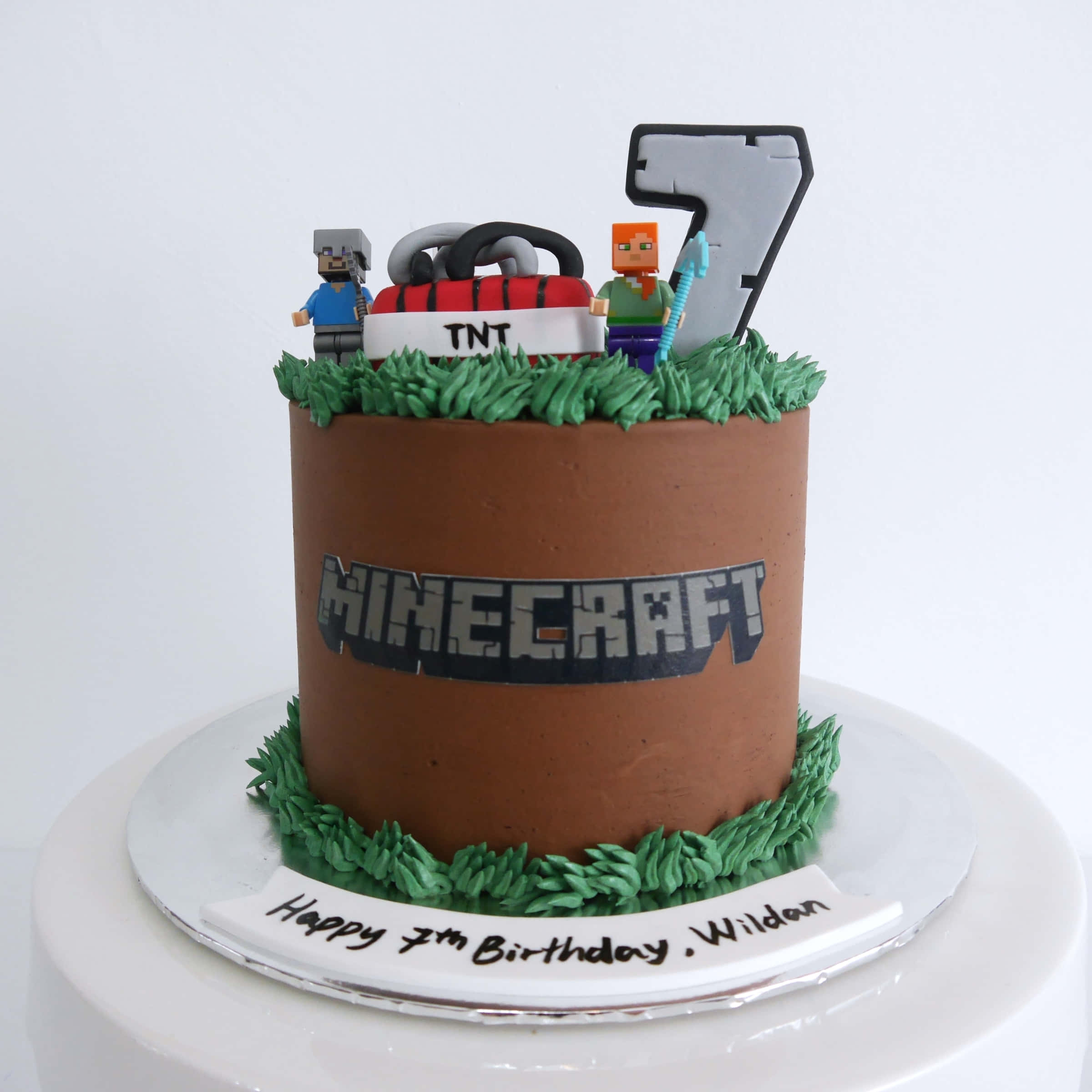 Bánh chủ đề Minecraft trông ngon lành Hình nền
