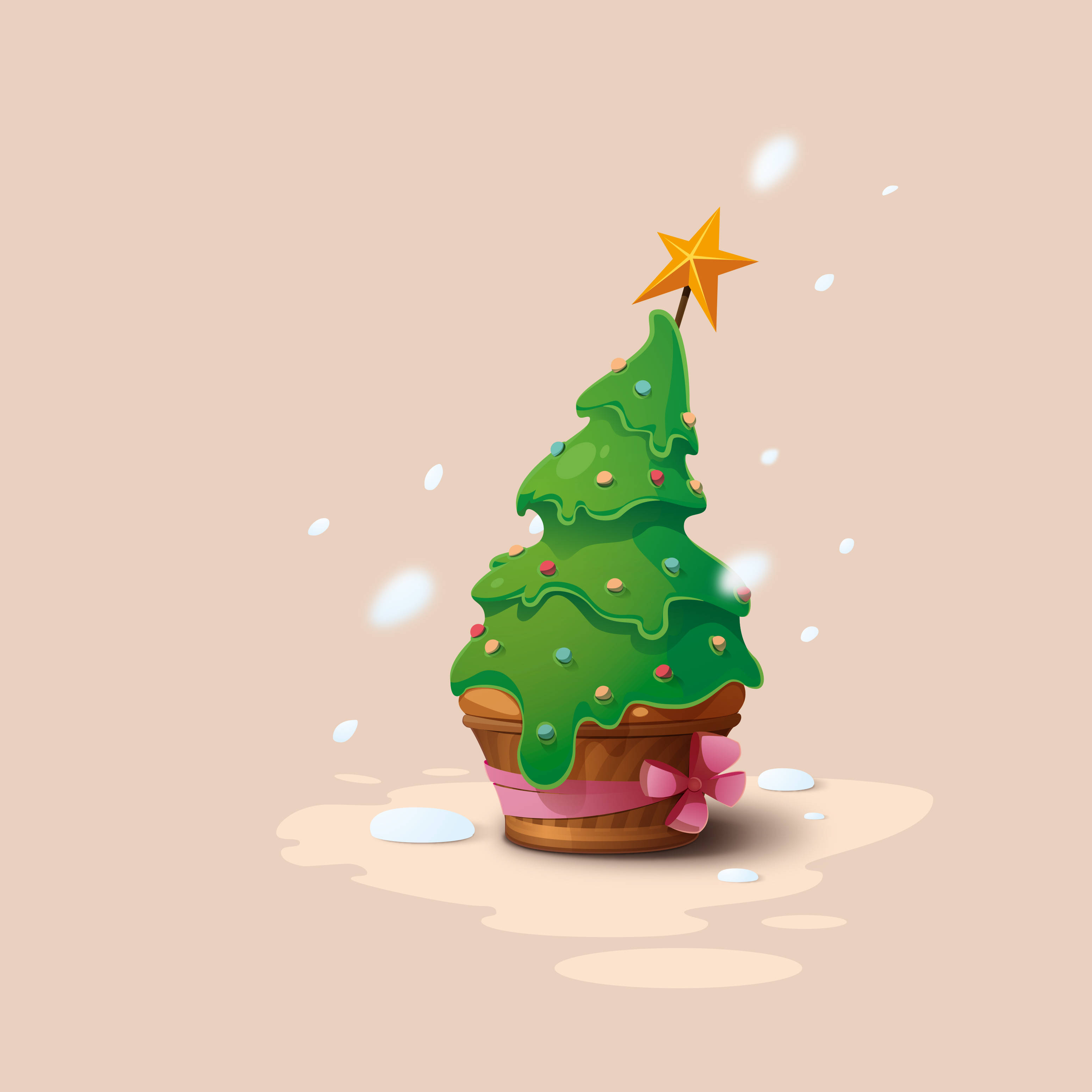 Bánh Cupcake Cây Thông Noel Hình nền