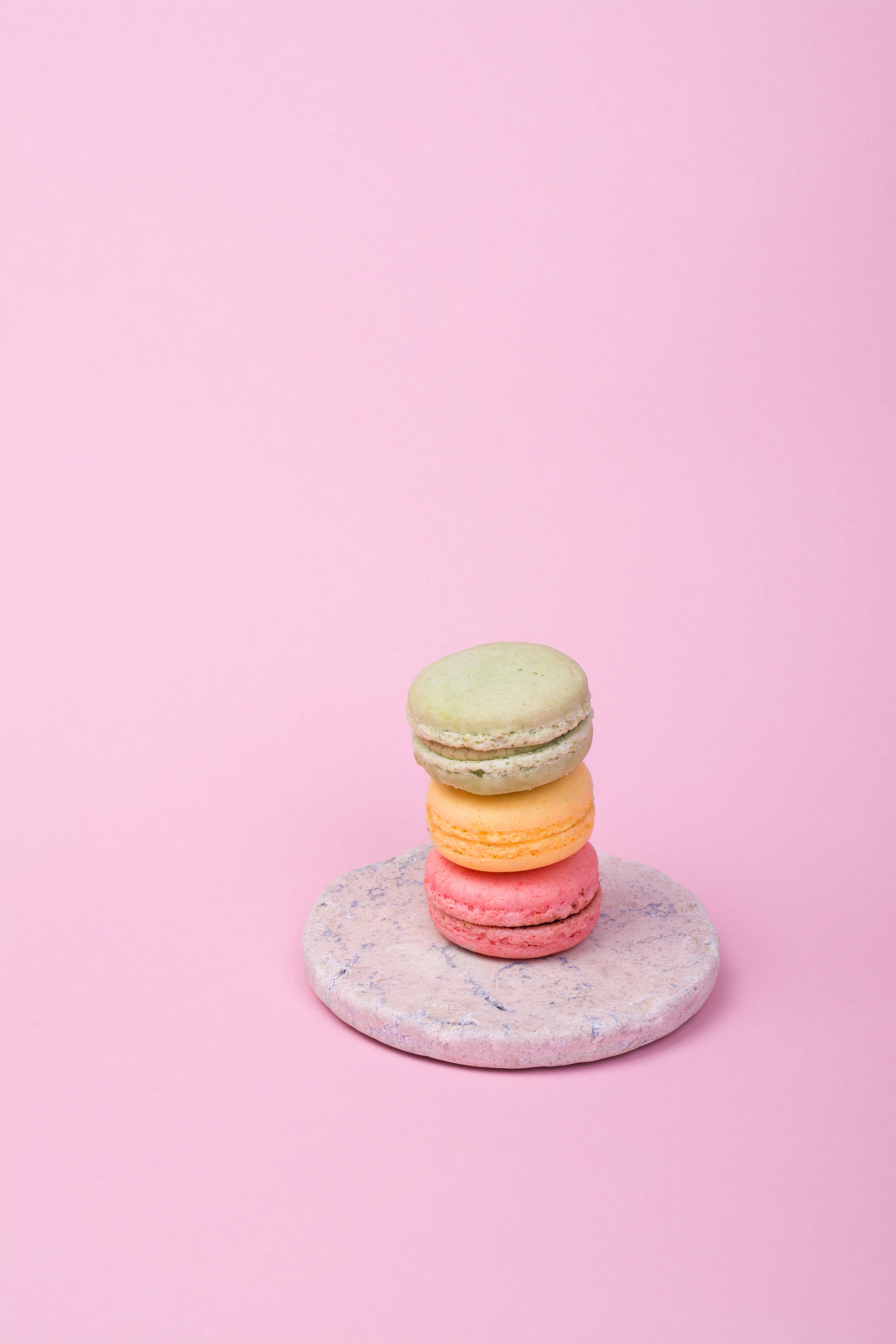 Bánh Macaron Hồng Pastel Cho iPhone Hình nền