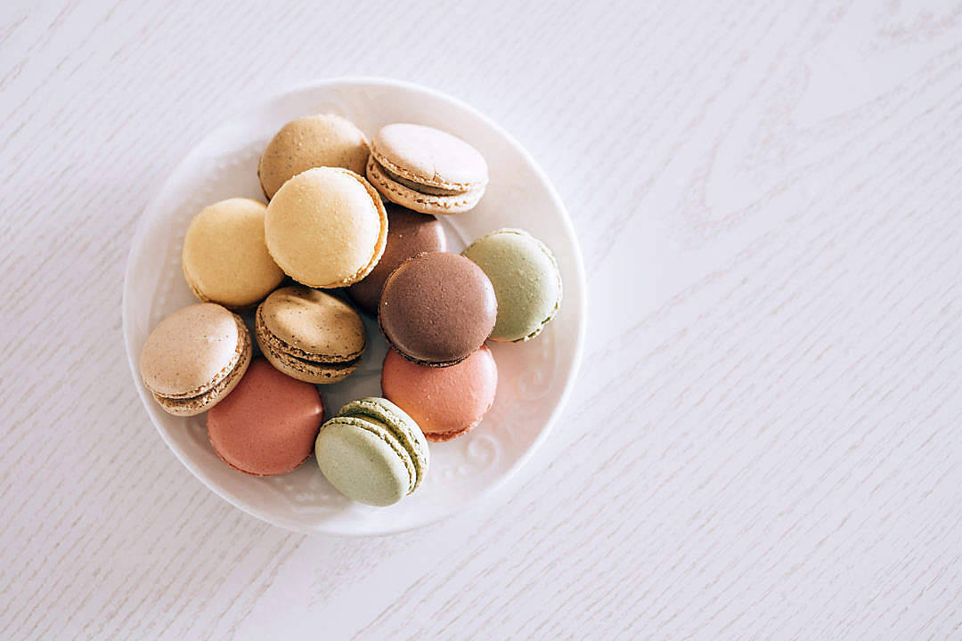 Bánh Macaroon Hồng Pastel Thẩm Mỹ Hình nền