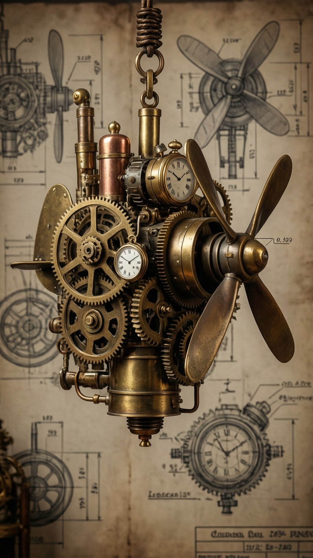Bánh Răng Steampunk Di Động Hình nền