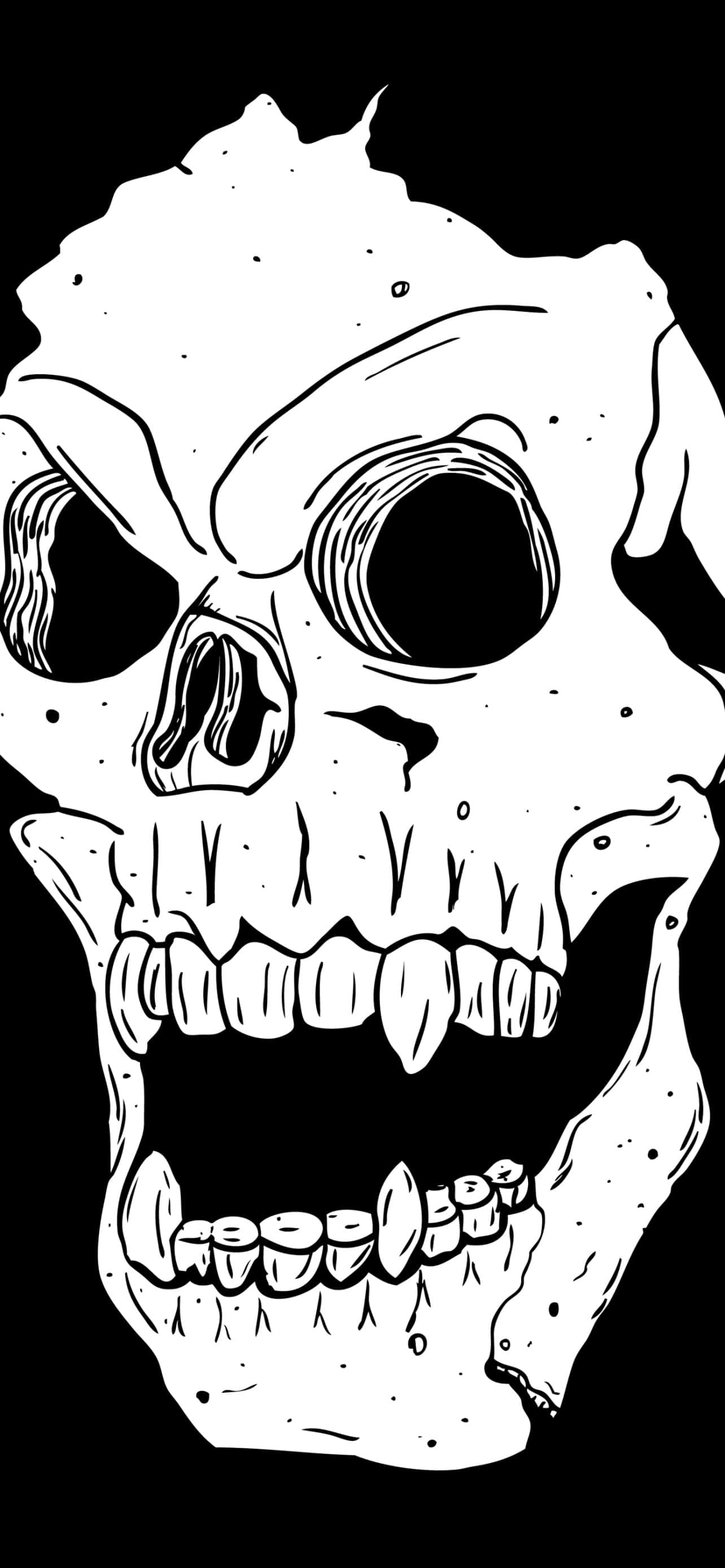 Bắt đầu cuộc trò chuyện với Skull Phone Hình nền