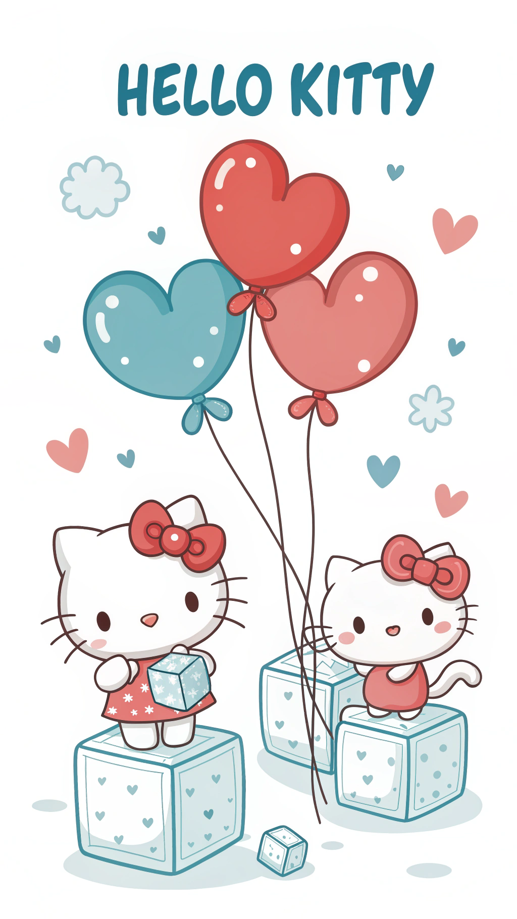 Bất Ngờ Valentine Của Hello Kitty Hình nền