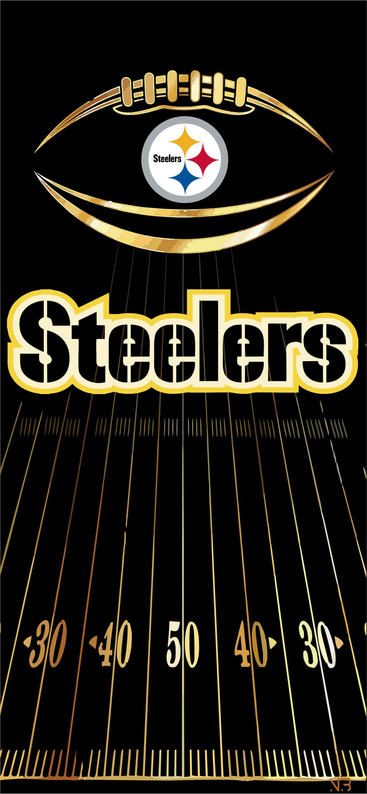 Bắt Trọn Hành Động - Tải Ứng Dụng Chính Thức Cho Pittsburgh Steelers Hình nền