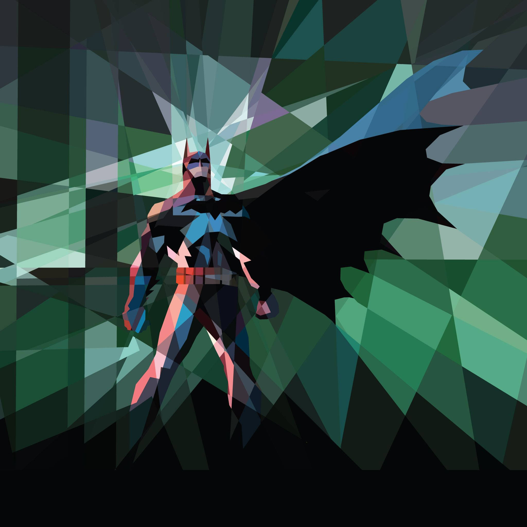 Batman Hình Học Nghệ Thuật Hình nền