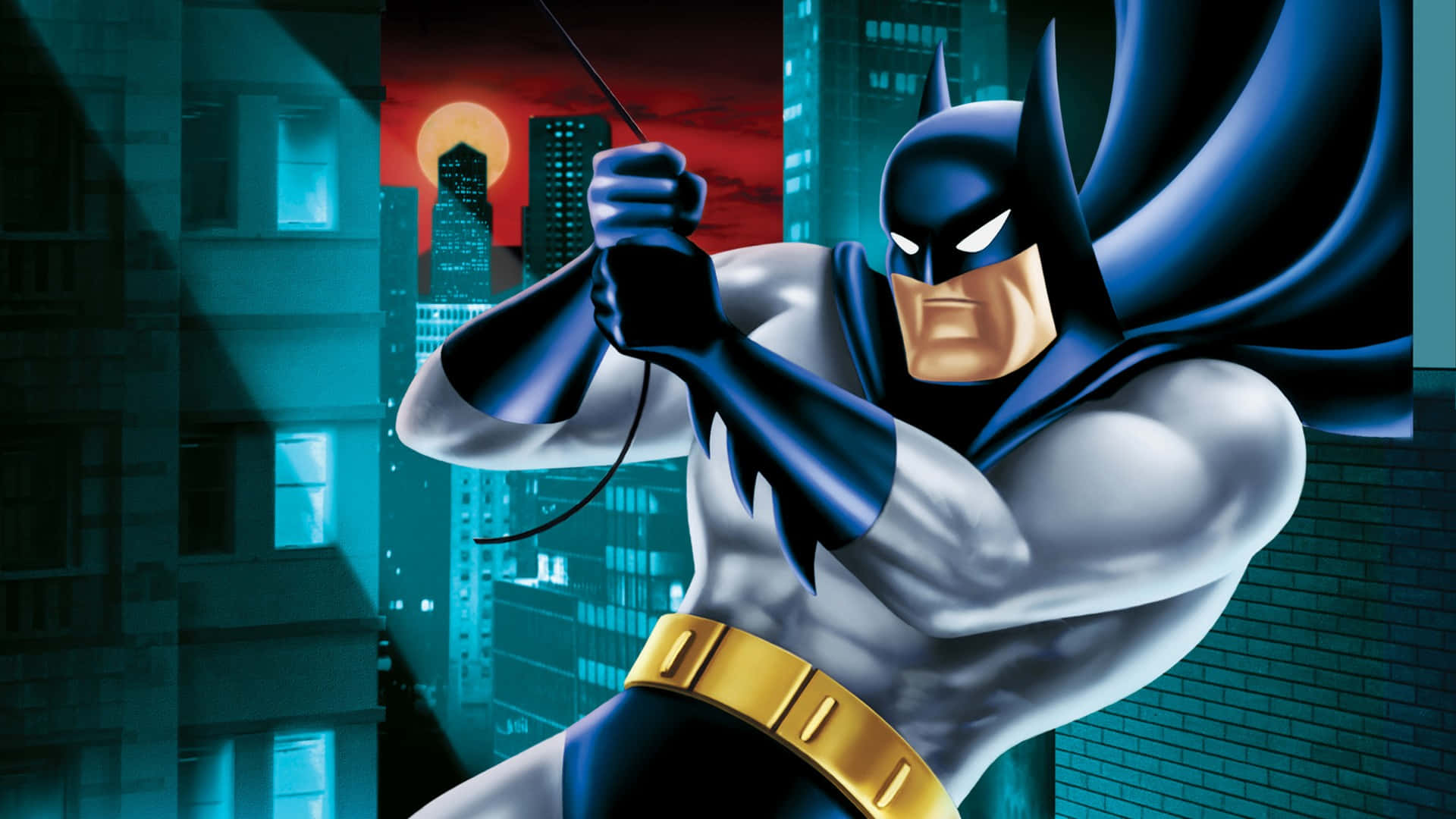 Batman Hoạt Hình Giữ Dây Thừng Hình nền