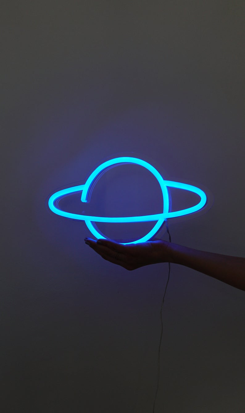 Bầu trời đêm xanh neon rực rỡ. Hình nền
