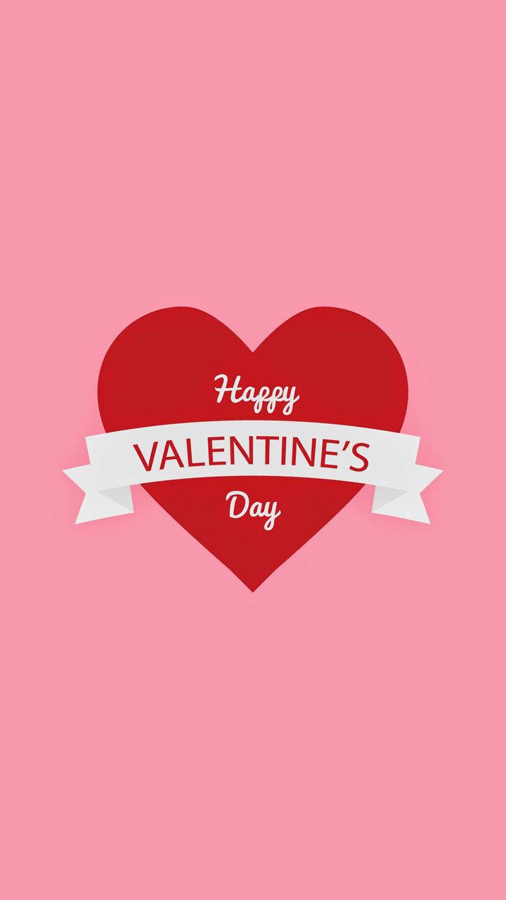 Bày tỏ tình yêu với trái tim đỏ lớn trong ngày Valentine Hình nền