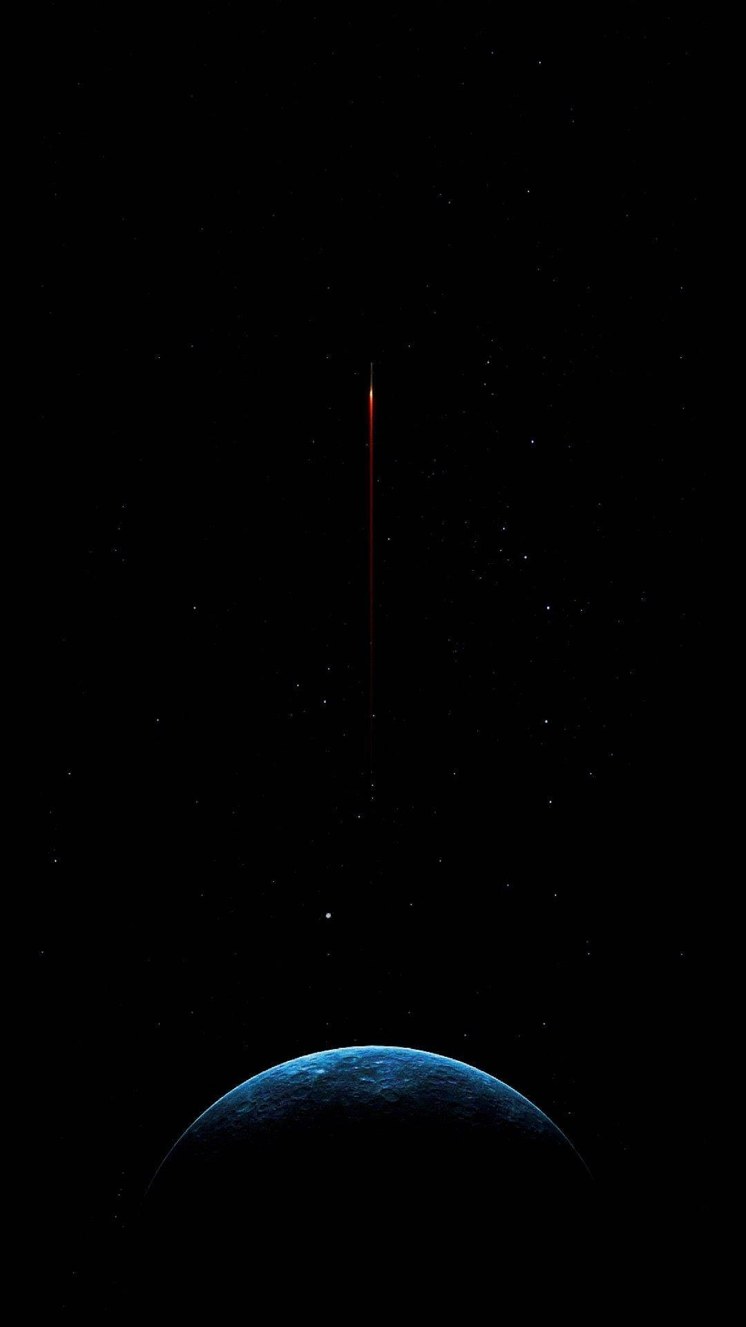 Bề mặt Mặt Trăng tuyệt đẹp trên nền AMOLED Hình nền