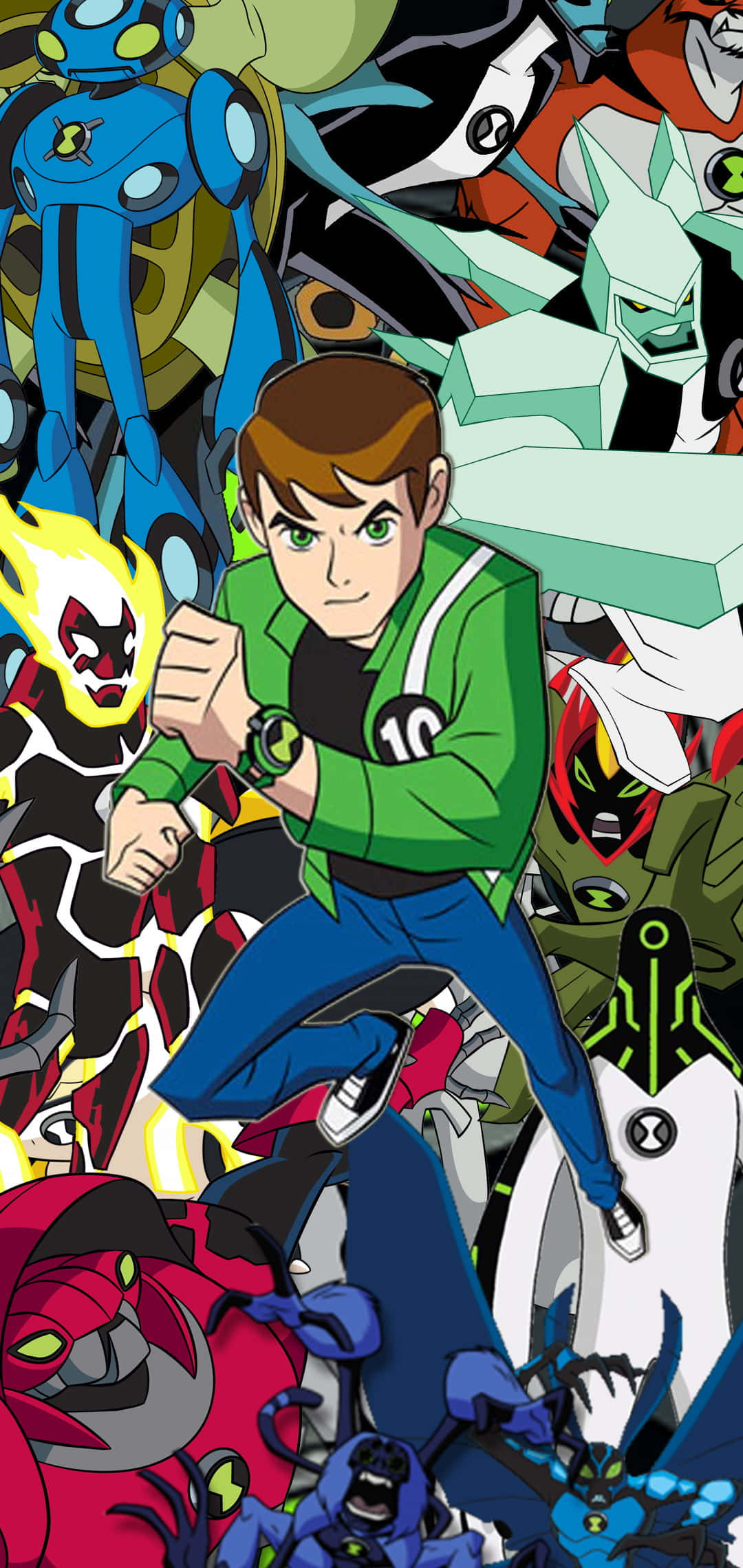 Ben 10 đứng với lòng dũng cảm và sức mạnh Hình nền
