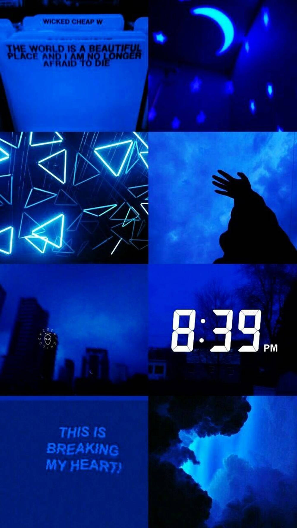 Bí ẩn xanh thẩm mỹ Tumblr Hình nền