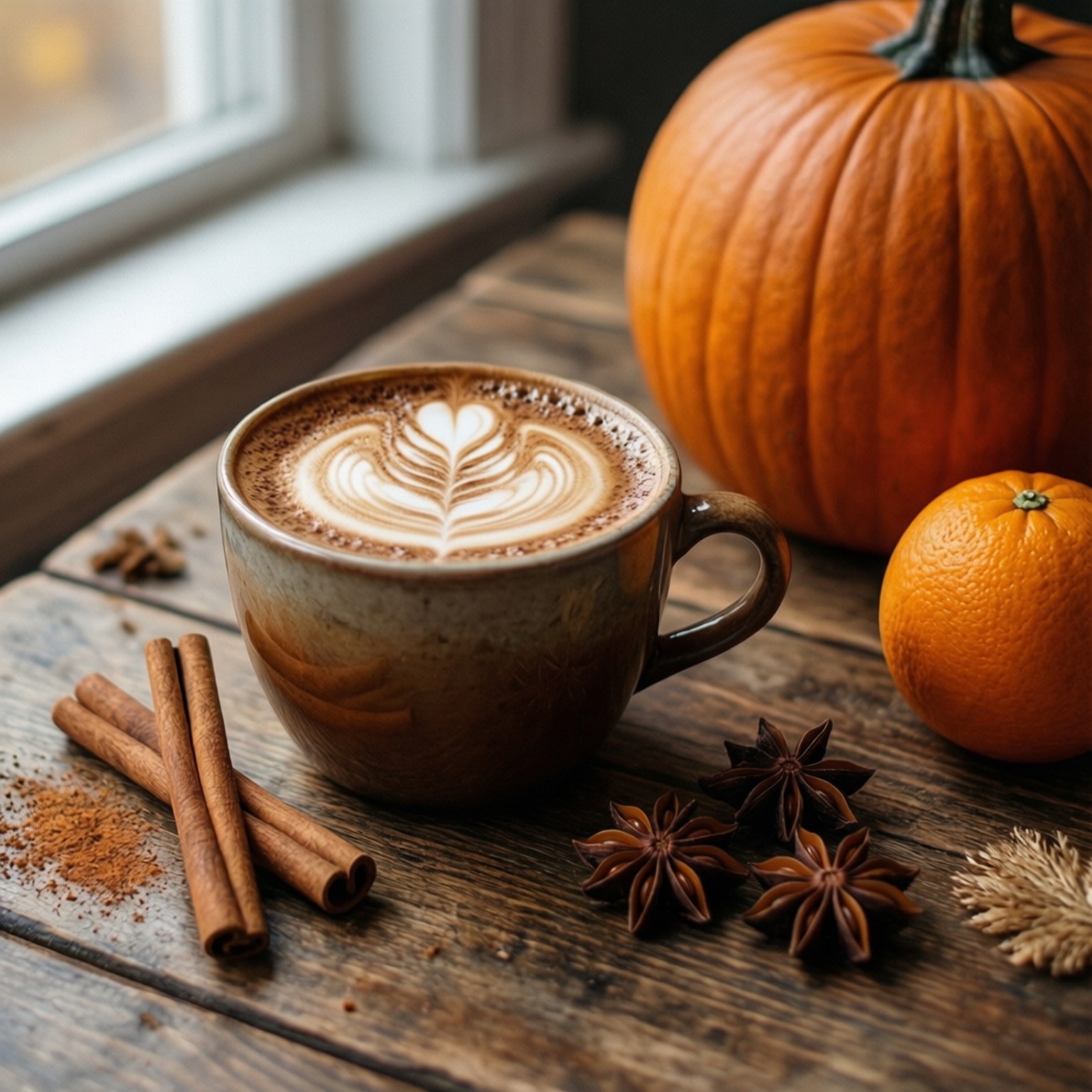 Bí Đỏ Gia Vị Latte Hình nền