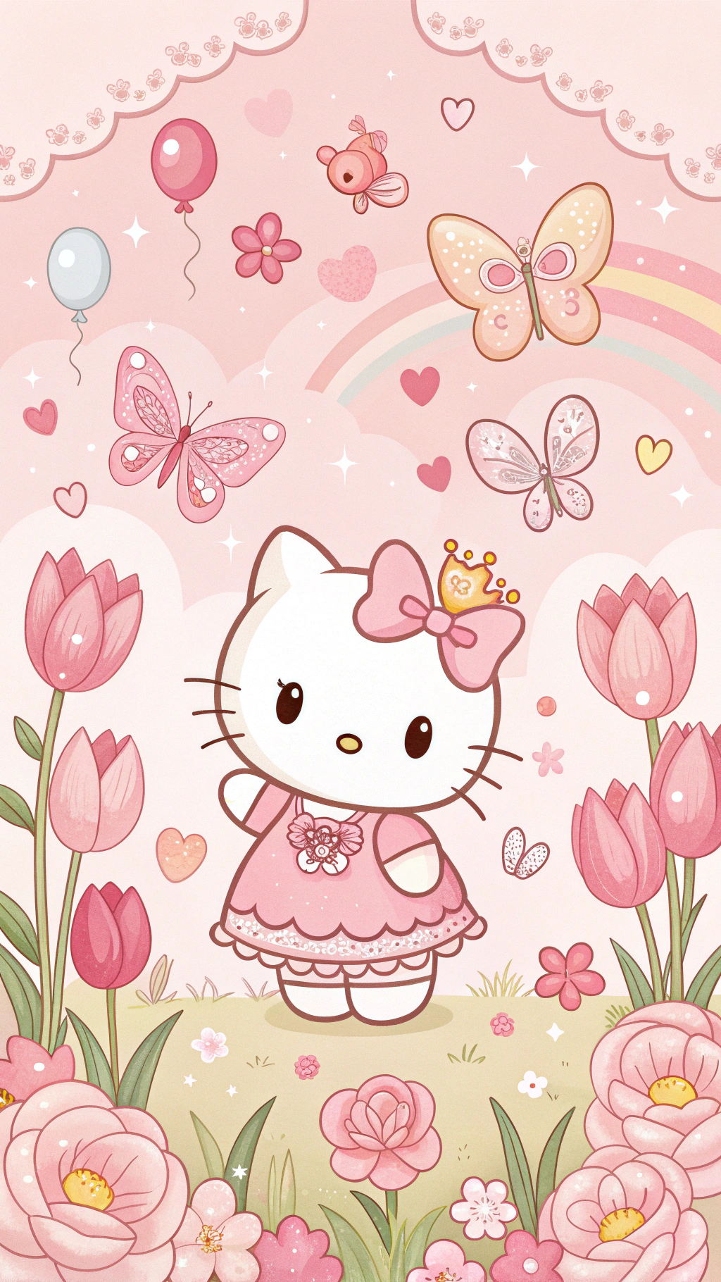Bí mật Khu vườn Thần kỳ của Hello Kitty được tiết lộ Hình nền