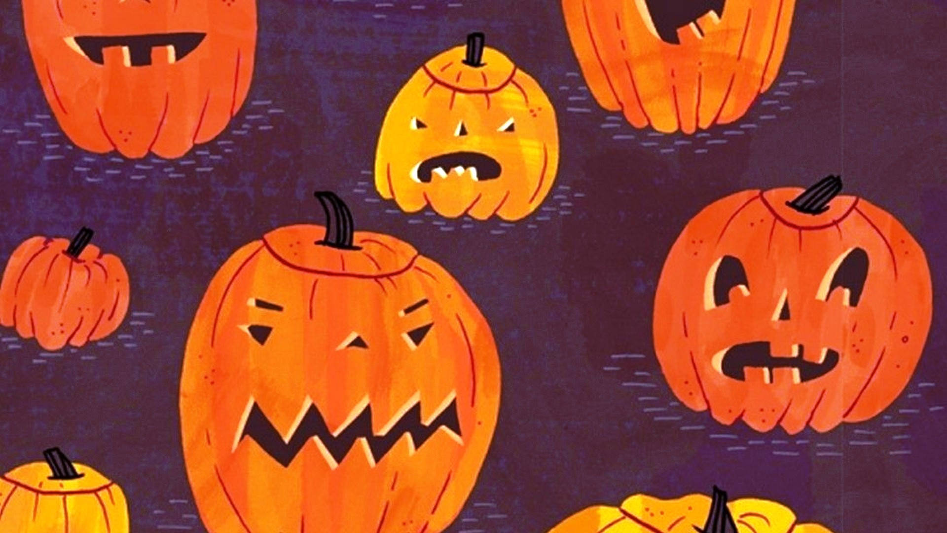 Bí Ngô Halloween Đáng Yêu Dễ Thương Hình nền