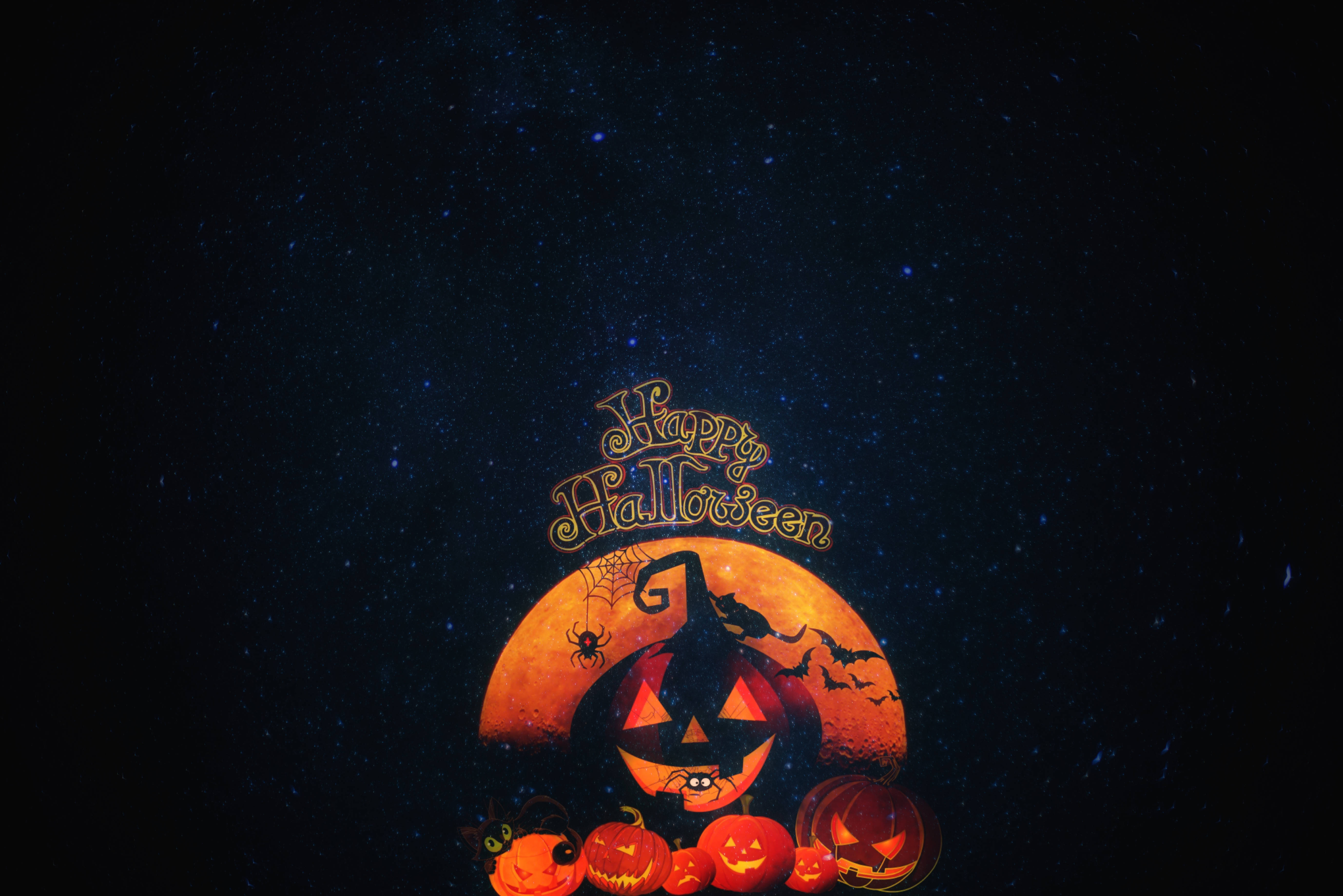 Bí Ngô Halloween Vui Vẻ Hình nền