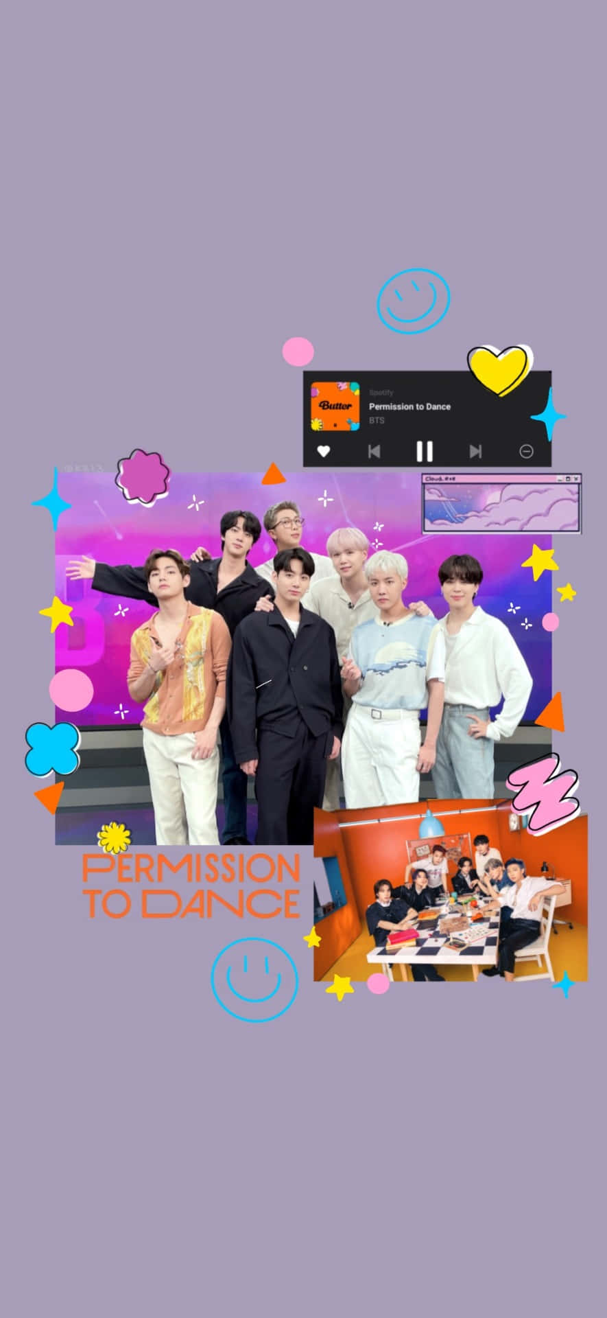 Bìa Album Đầu Tay Permission to Dance của BTS Hình nền