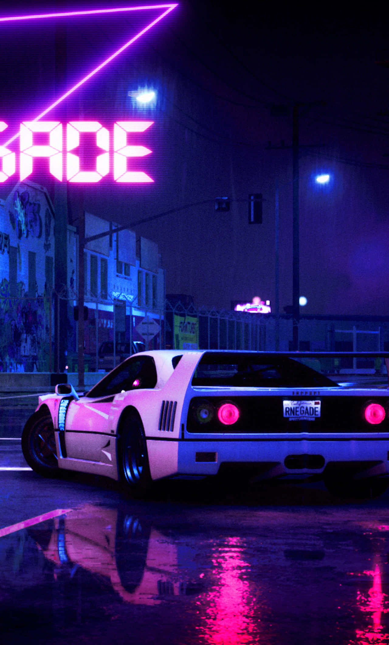 Biển hiệu neon có dòng chữ 'savage' Hình nền