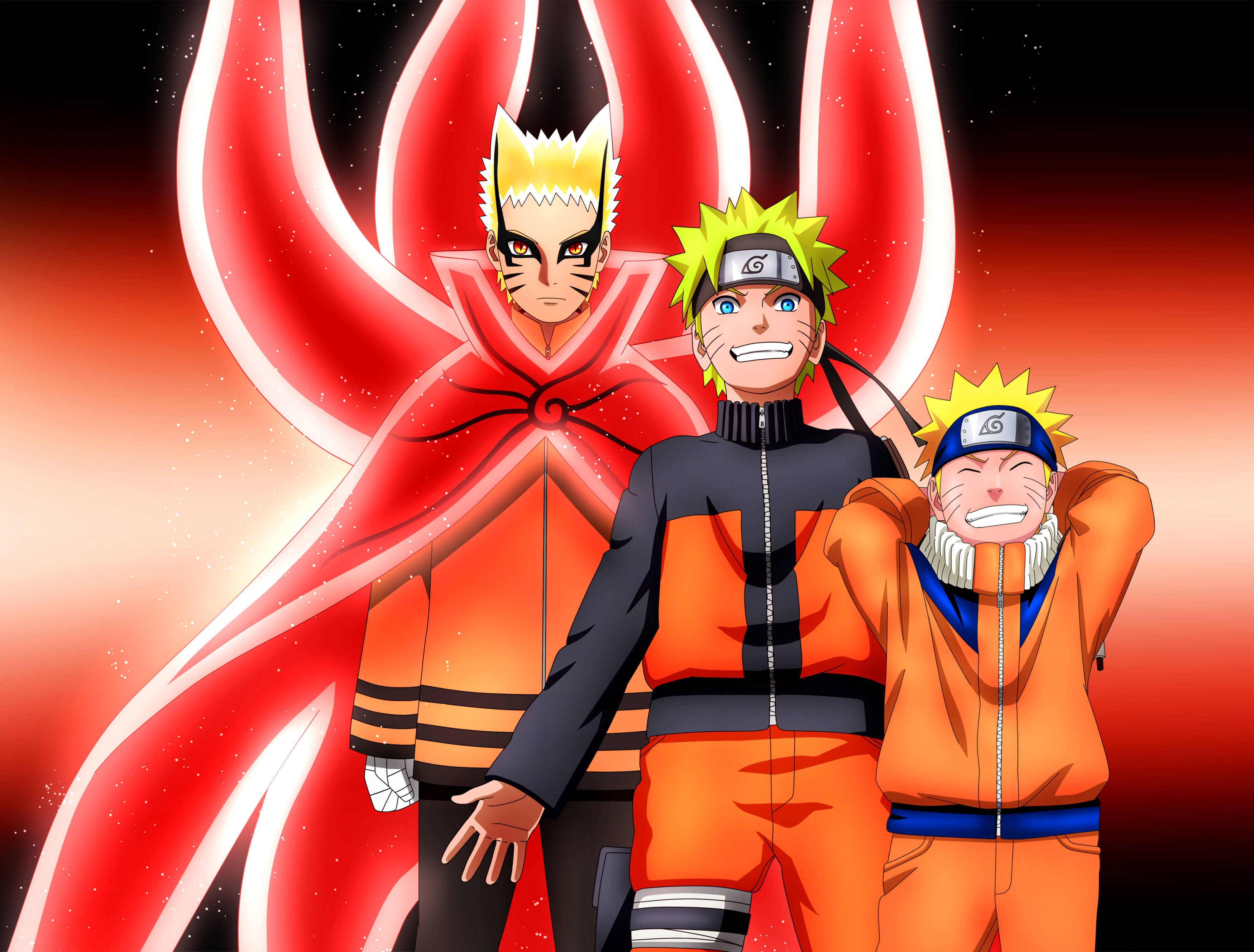 Biến Hình Baryon Mode của Naruto Hình nền