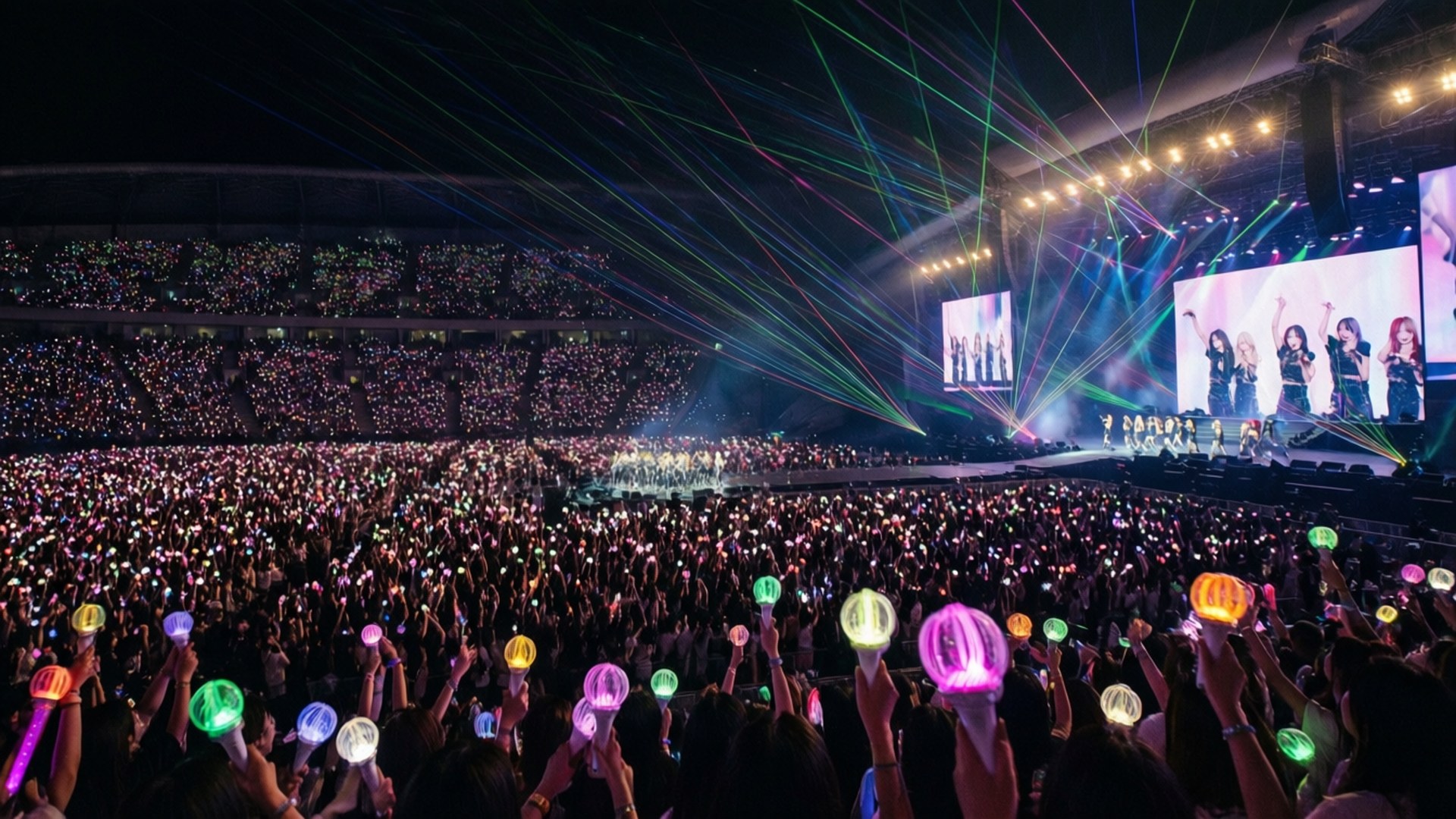 Biển Lightstick Hòa Nhạc Kpop Hình nền