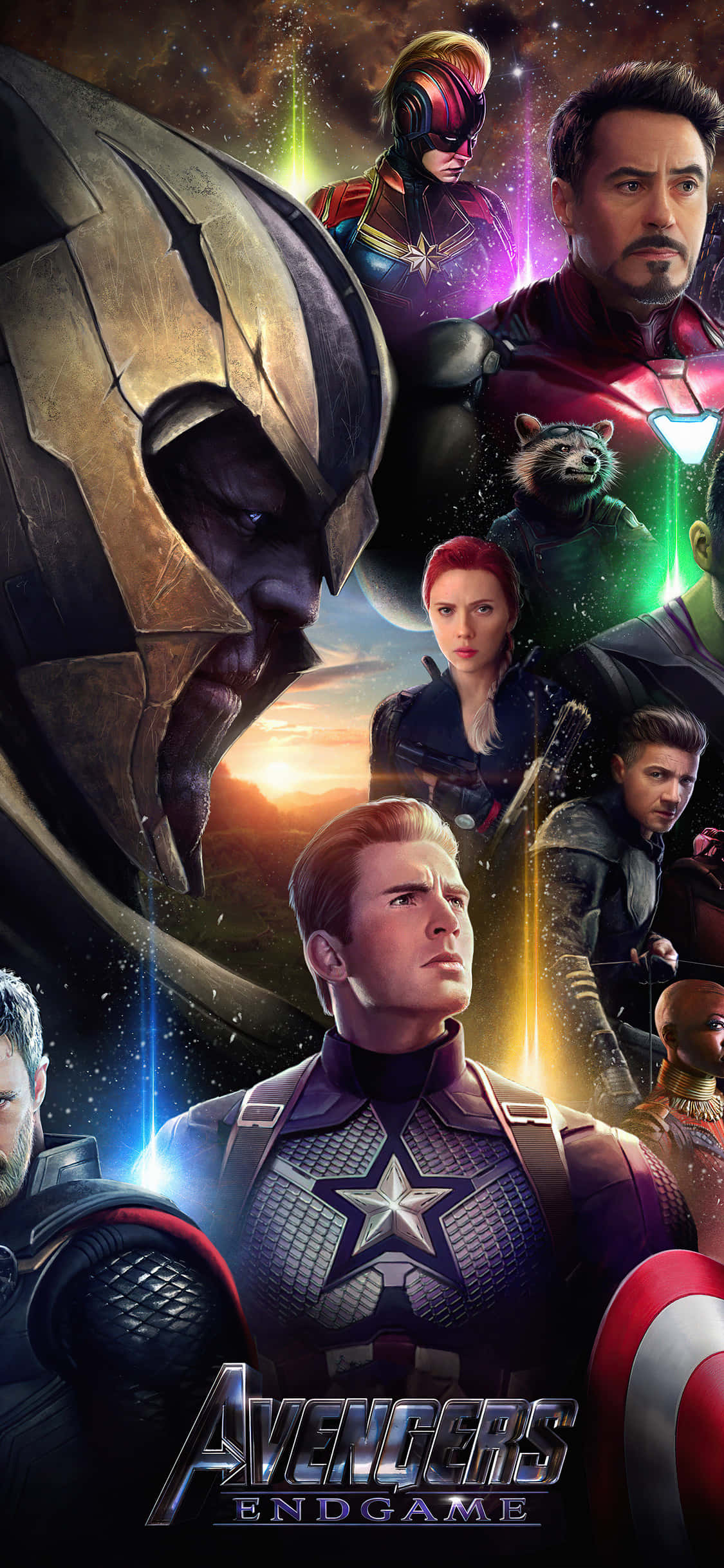 Biệt đội Avengers tập hợp để chiến đấu chống lại cái ác. Hình nền