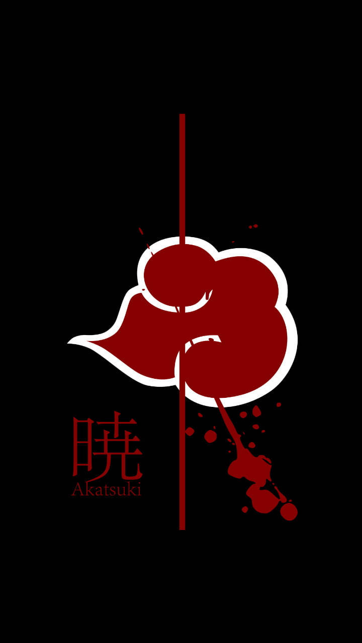 Biểu tượng Akatsuki với mây máu Hình nền