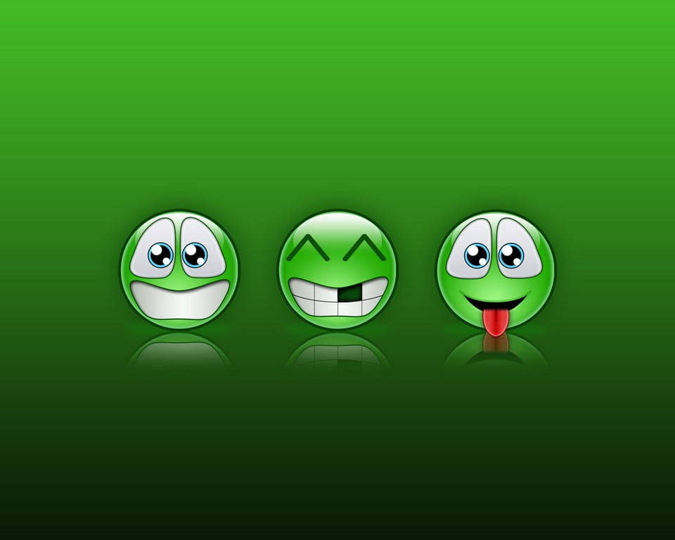 Biểu tượng cảm xúc màu xanh của MSN Messenger Hình nền