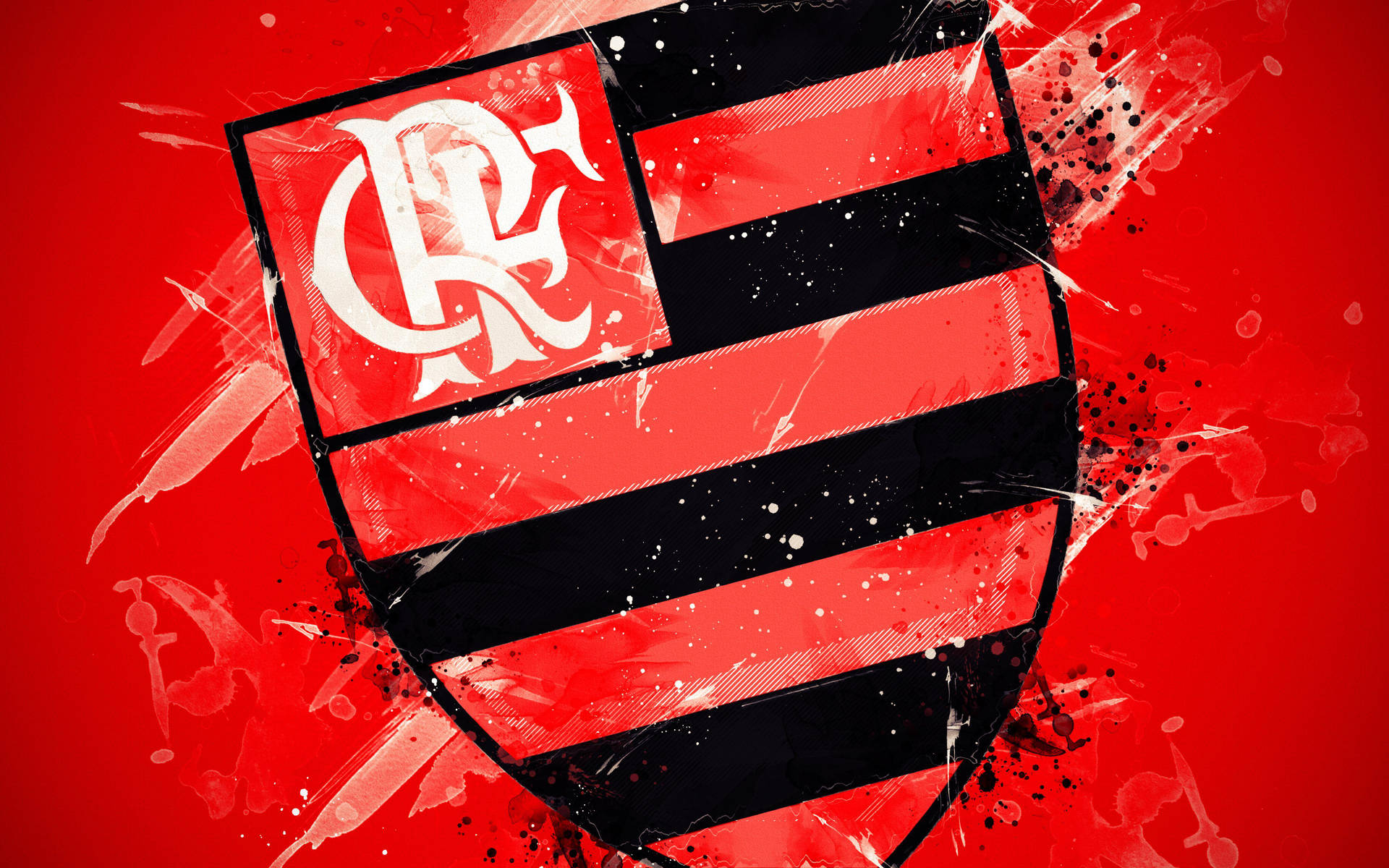 Biểu tượng Flamengo FC loang sơn Hình nền
