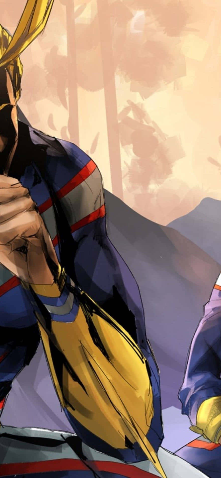 Biểu tượng Hòa bình - All Might Hình nền