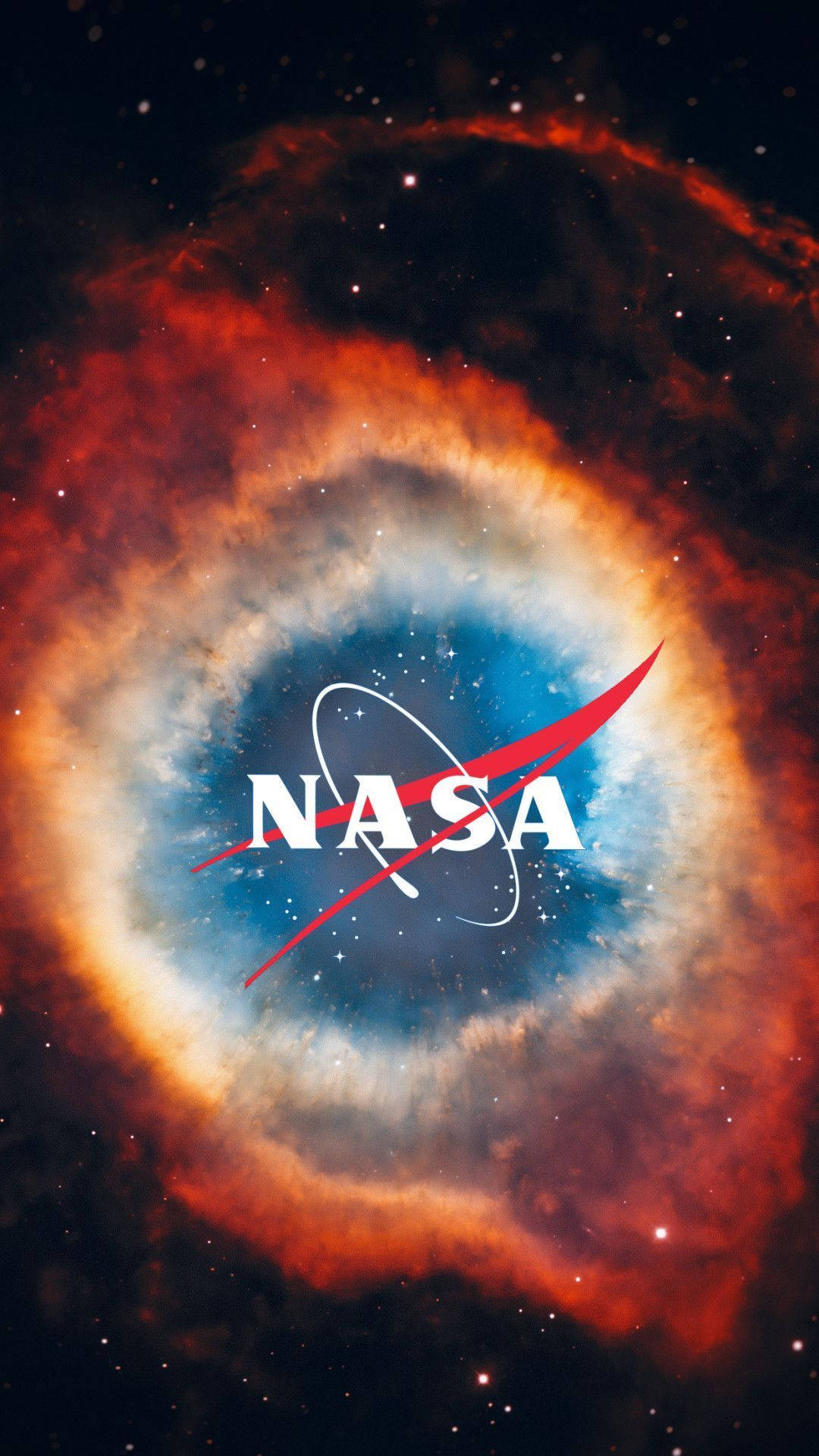 Biểu tượng NASA phong cách tinh vân cho iPhone Hình nền