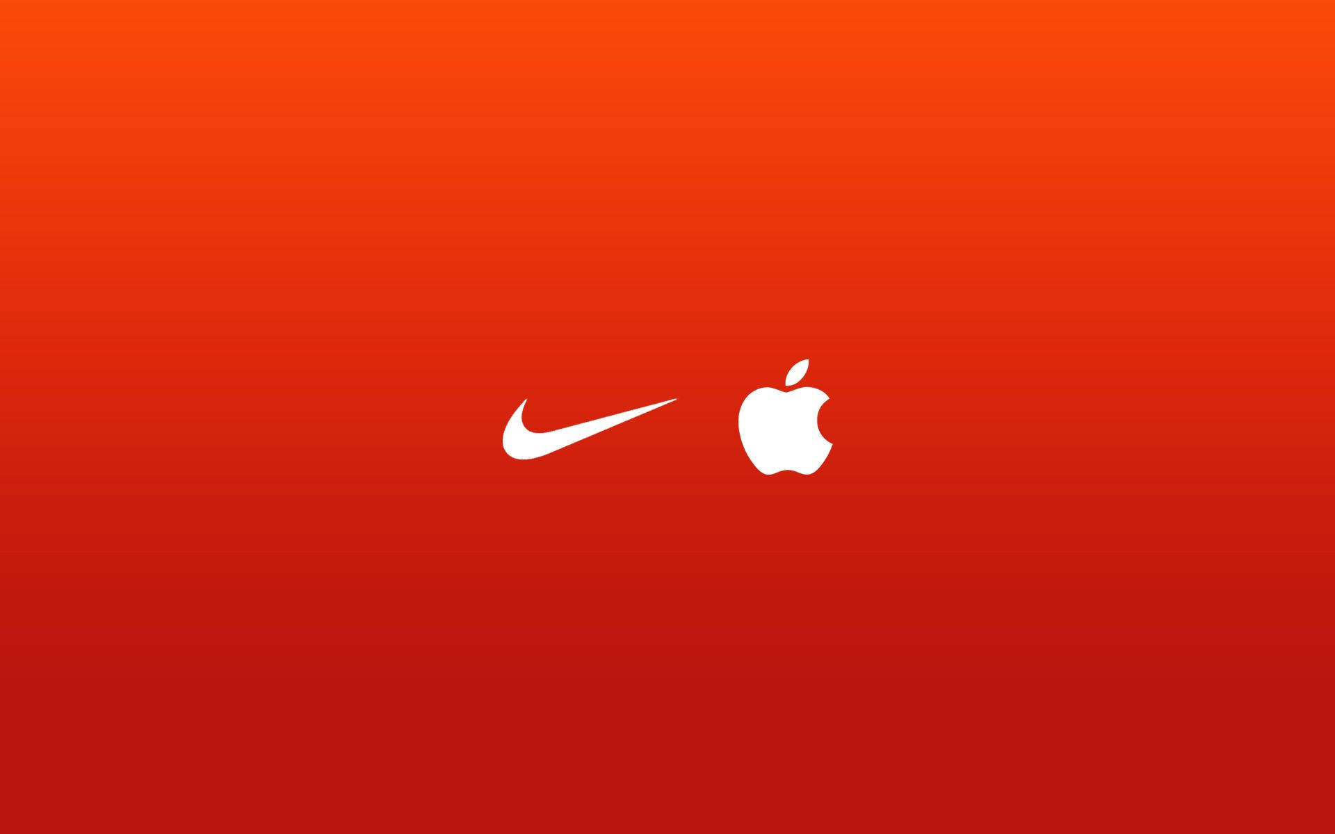Biểu tượng Nike và Apple tối giản ấn tượng Hình nền