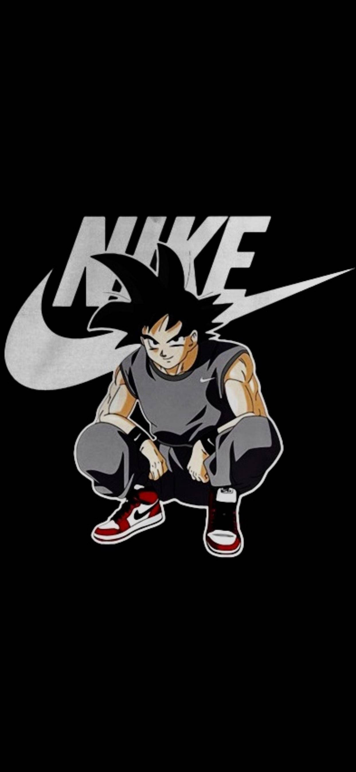 Biểu tượng Nike và Son Goku iPhone Hình nền