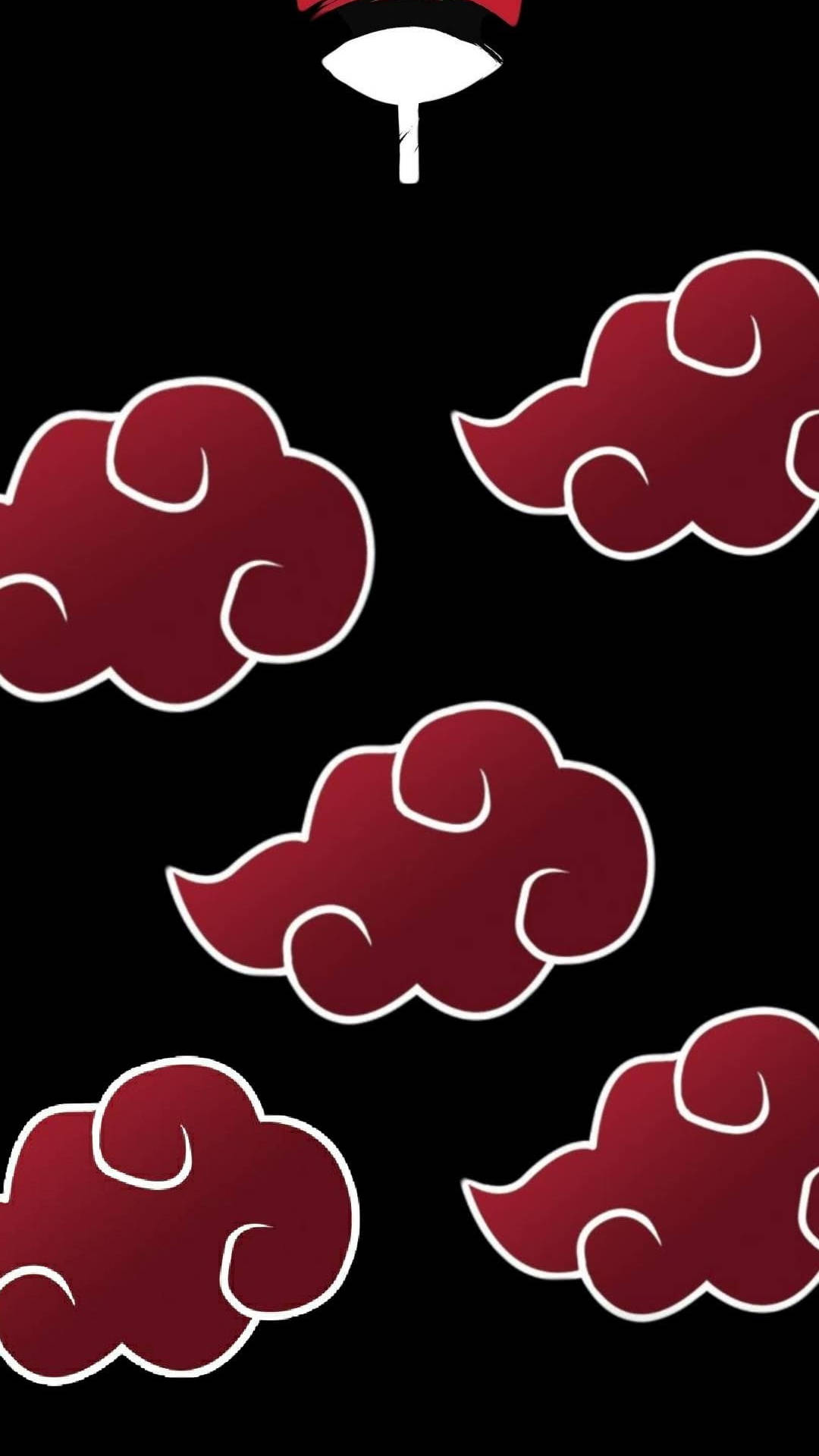 Biểu tượng Uchiha và Mây Akatsuki cho iPhone Hình nền