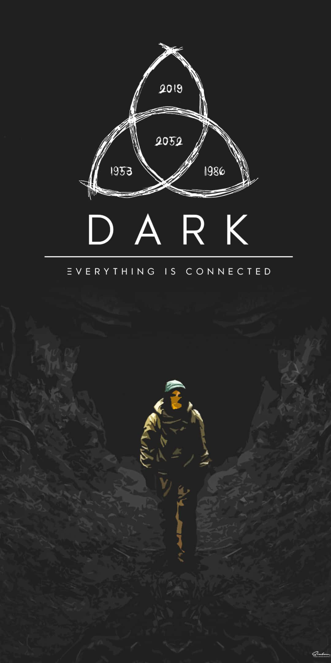 Biểu tượng vòng lặp của series Netflix gốc Dark Hình nền
