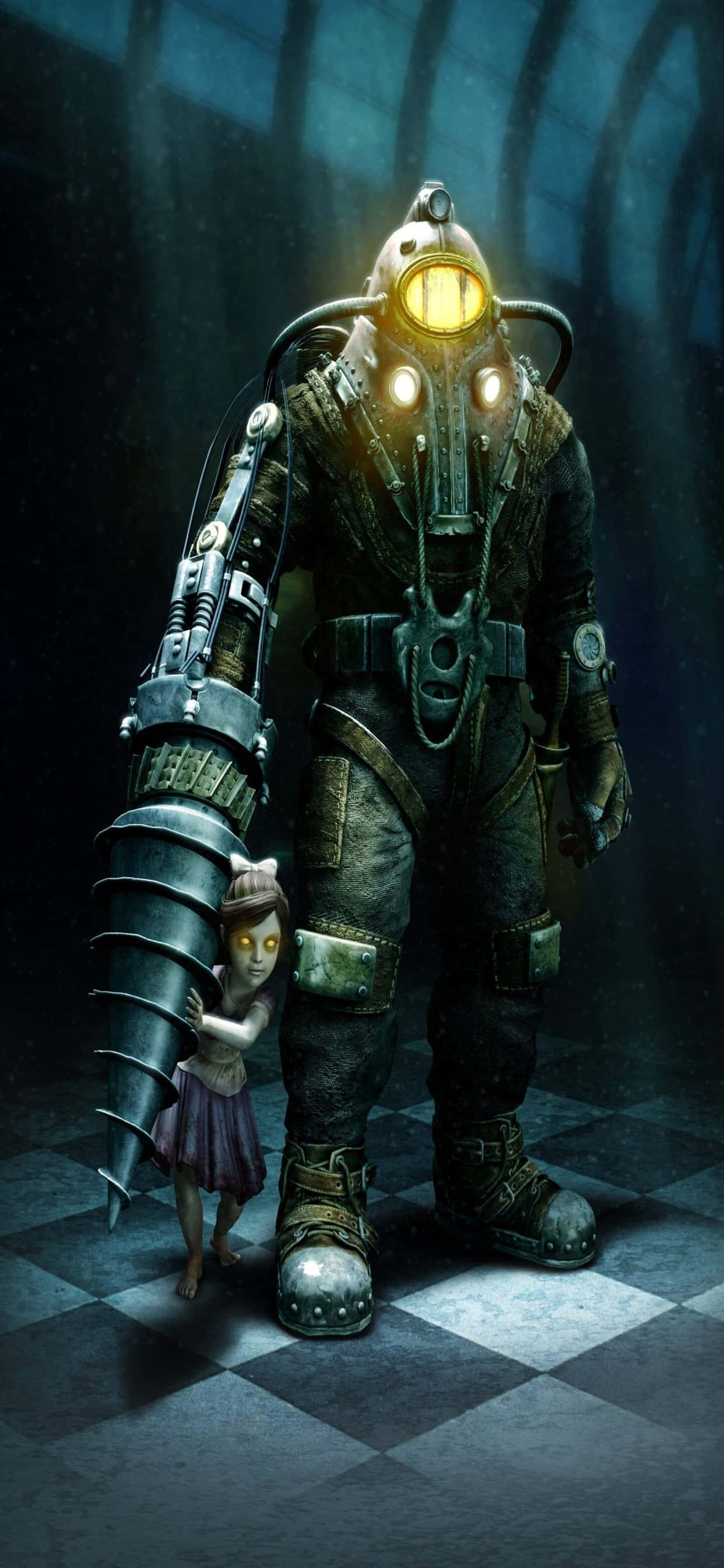 Hoạt Hình Big Daddy iPhone Xs Max Bioshock Infinite Nền Hình nền