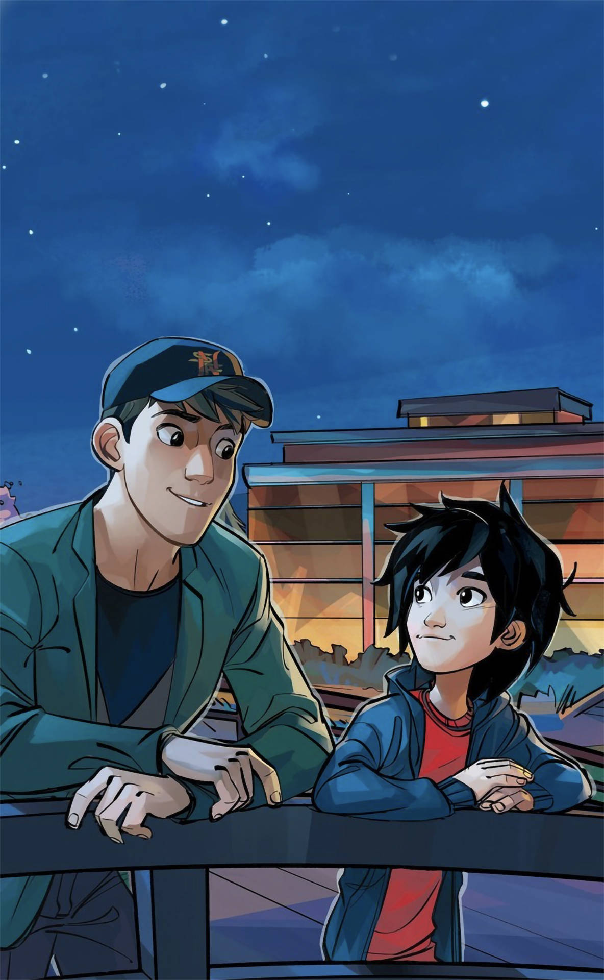 Big Hero 6 Cuộc Trò Chuyện Anh Em Hình nền