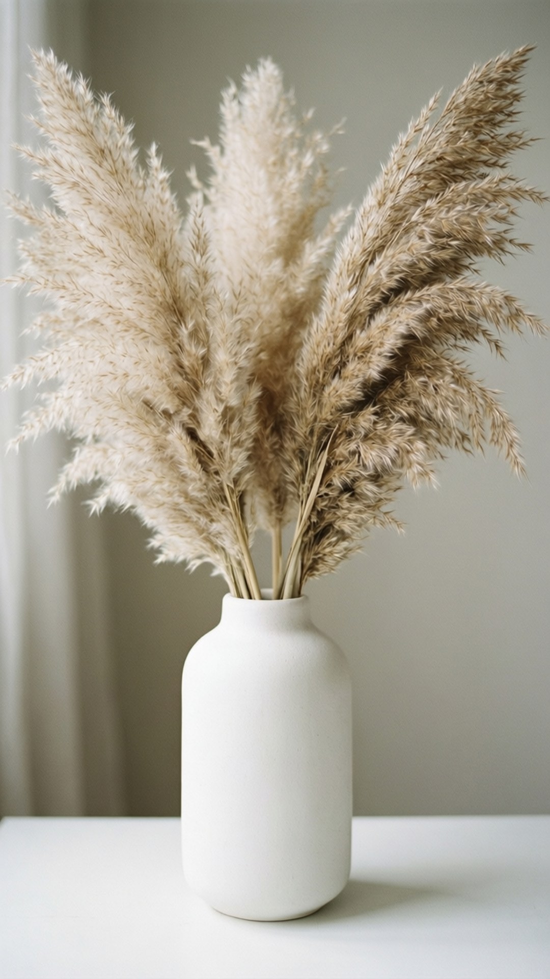 Bình cỏ Pampas khô Hình nền