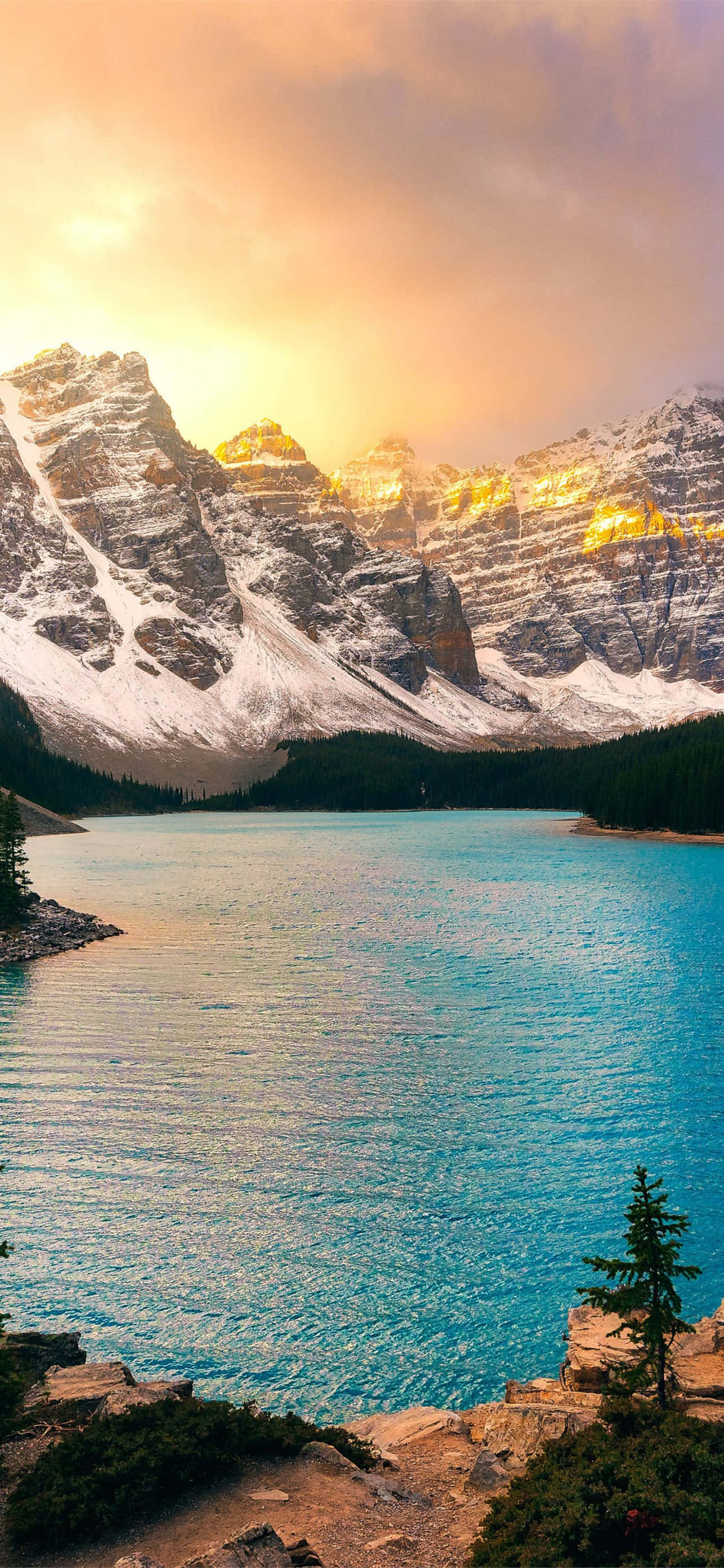 Bình minh tại Vườn quốc gia Banff Hình nền