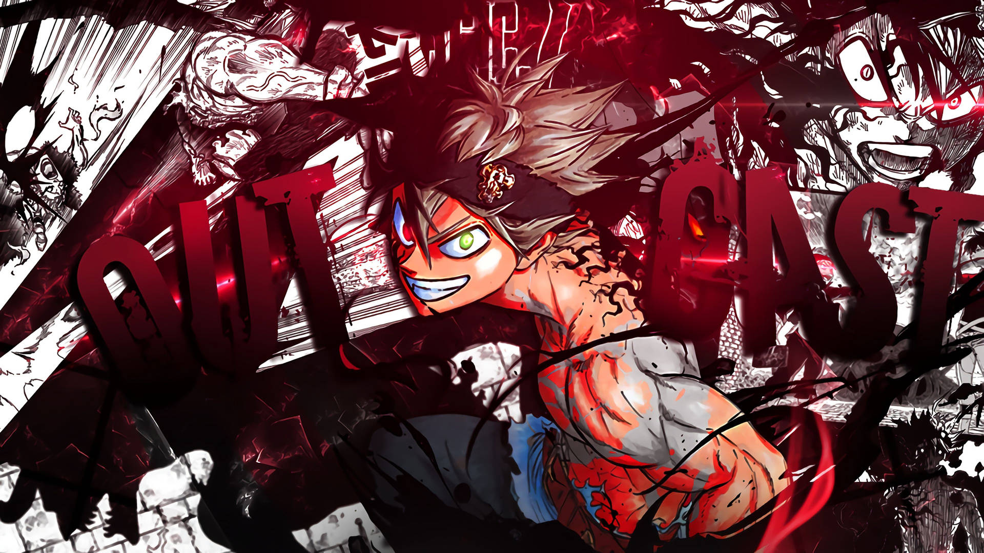 Black Clover 4K Asta Kẻ Bị Ruồng Bỏ Hình nền