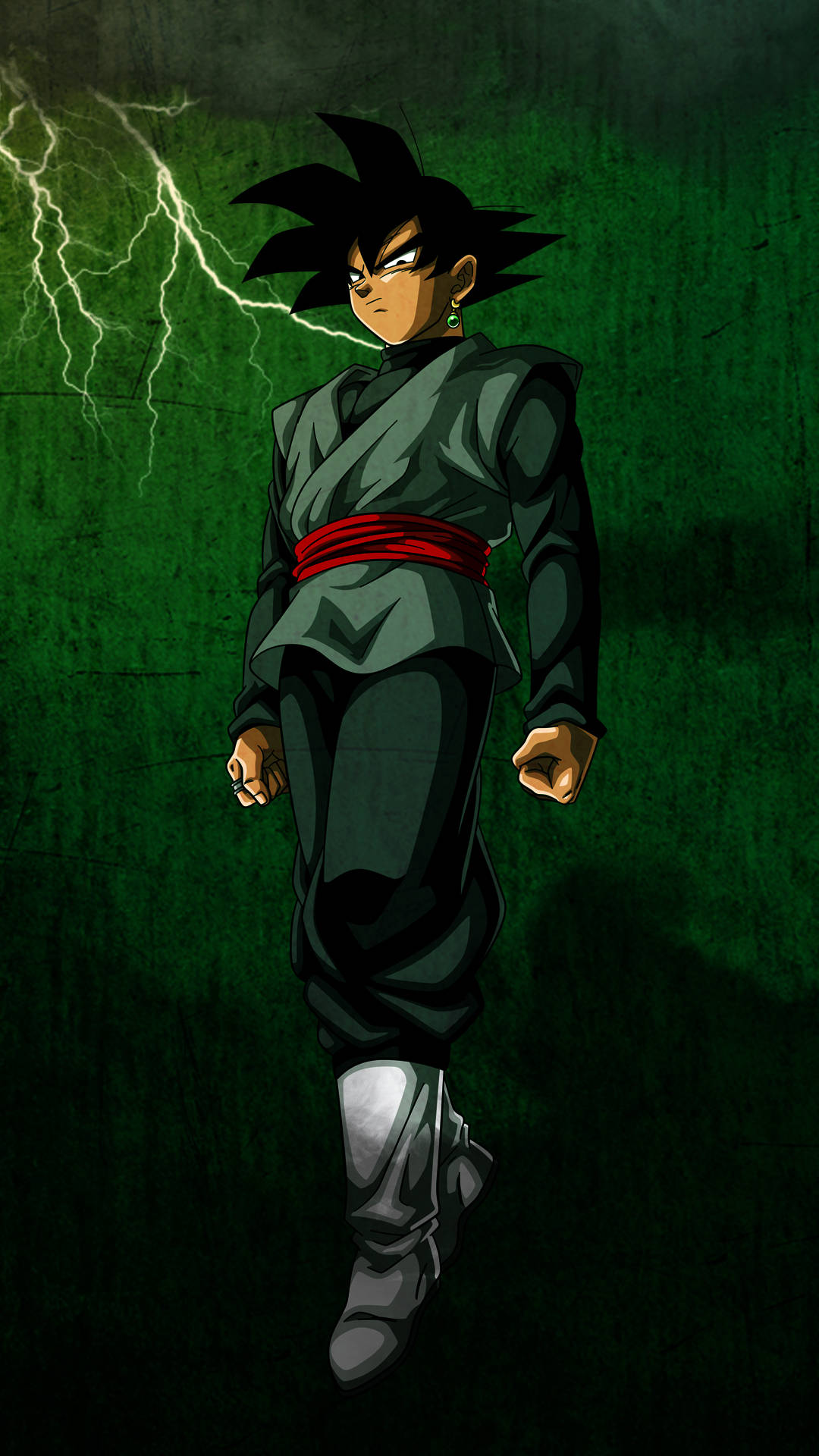 Black Goku với hào quang xanh - Hình nền điện thoại Anime Hình nền
