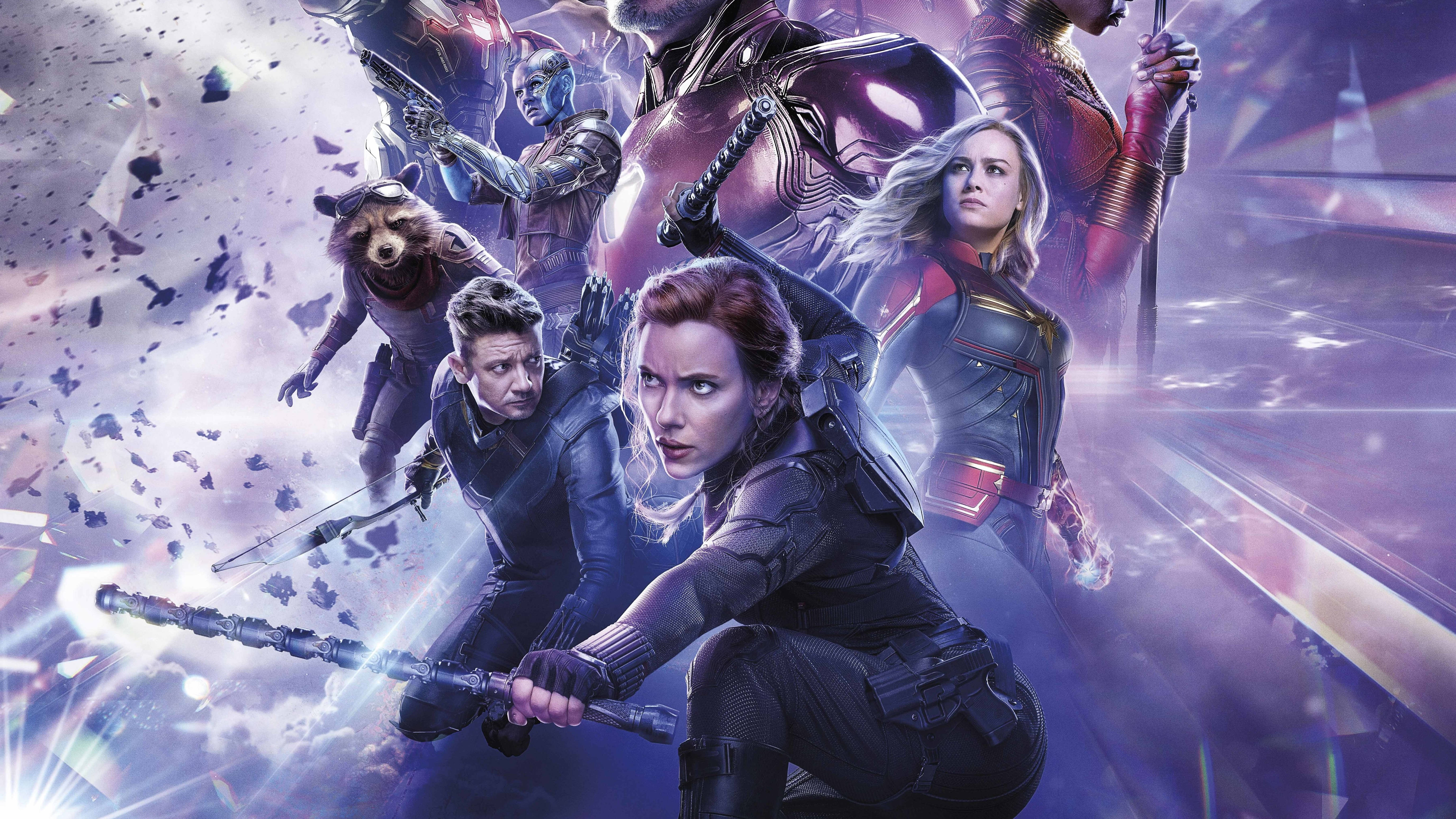 Black Widow Trong Endgame 4K Hình nền