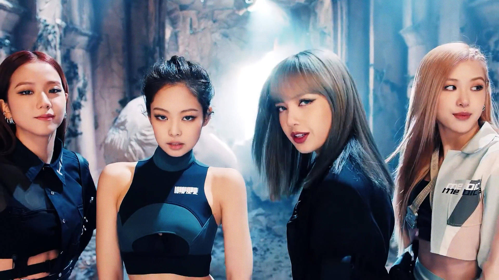 Hình nền Blackpink trong khung cảnh khói mờ