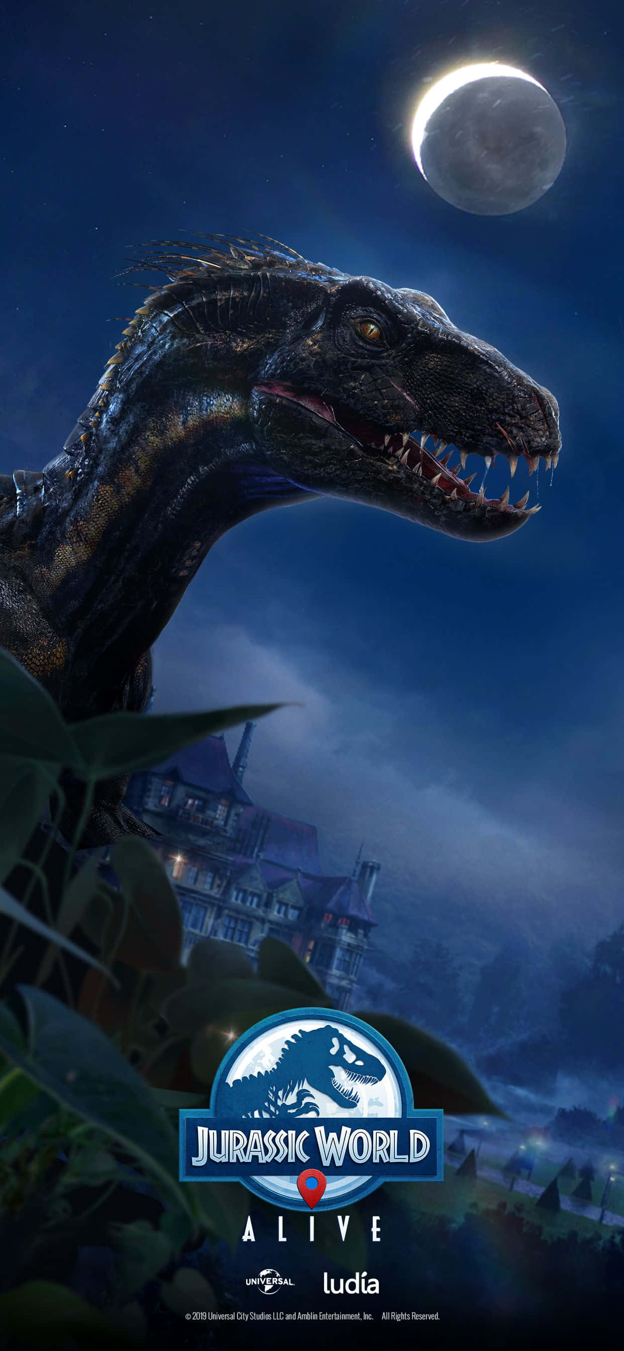 Blue Jurassic World Đêm Xanh Hình nền