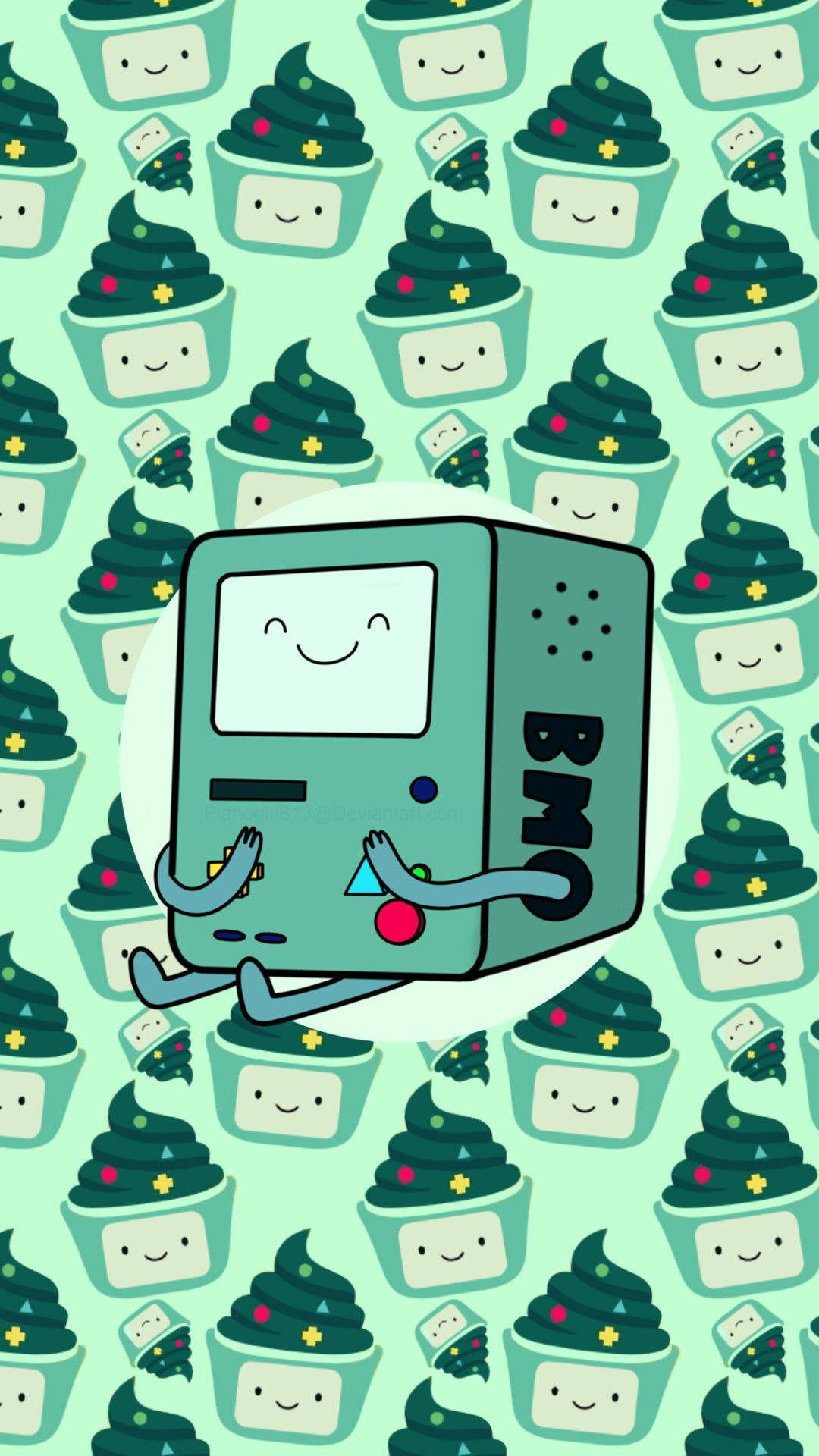 BMO Xanh Pastel Dễ Thương Hình nền