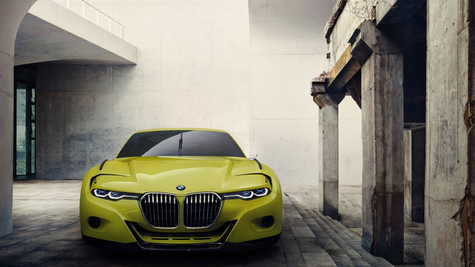 BMW 3.0 CSL màu vàng Full HD