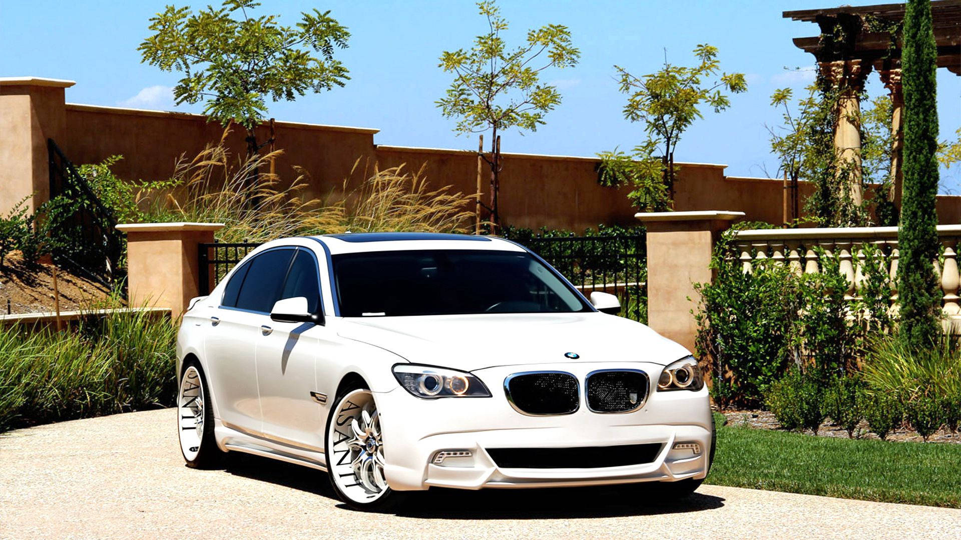 BMW Asanti Tuning màu trắng Hình nền